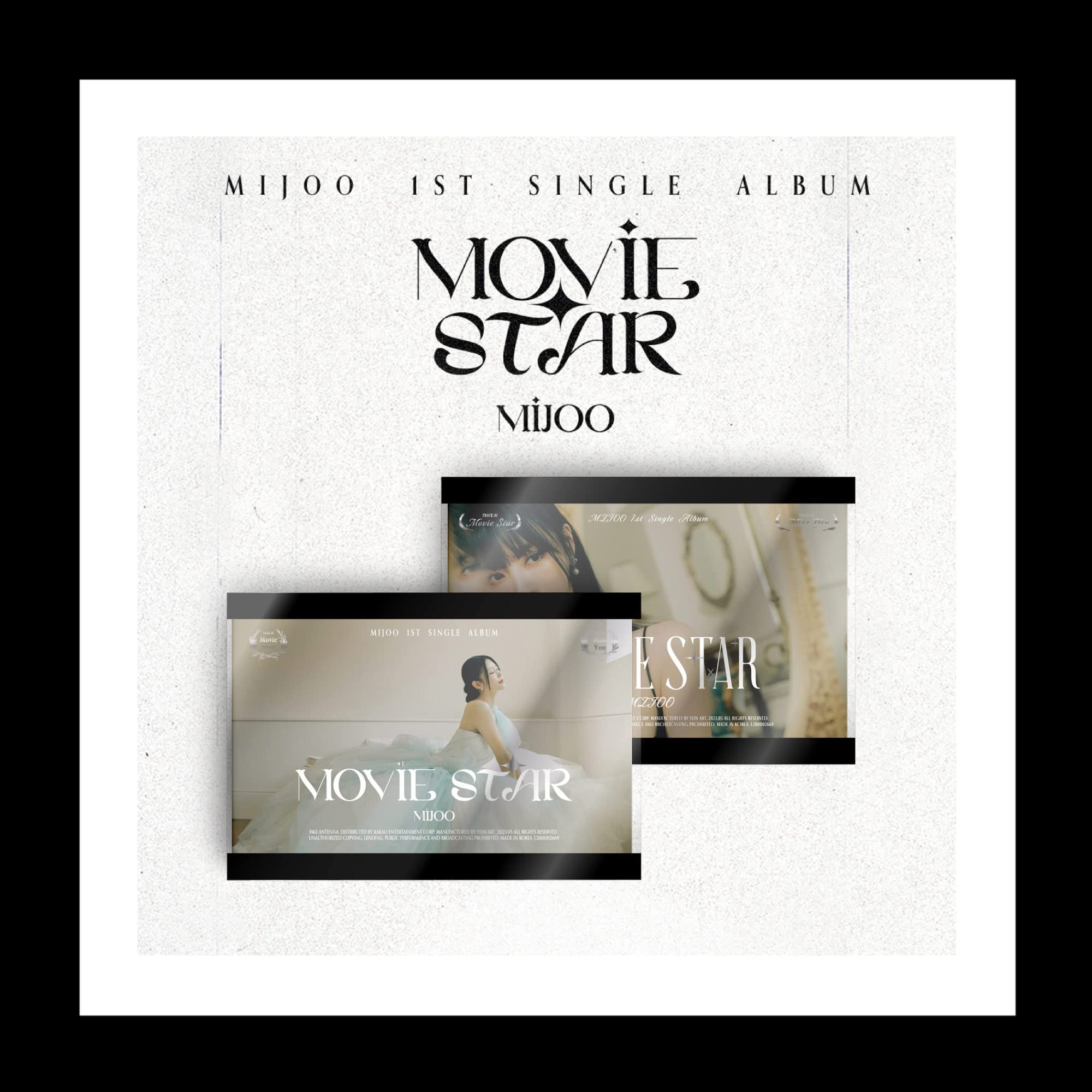 LOVELYZ Mijoo Movie Star 1st Single Album Classic Version 1p Folded Poster On Pack+82p PhotoBook+1p Photo+1ea Special QR Card Ticket+1p PhotoCard+Tracking Sealed