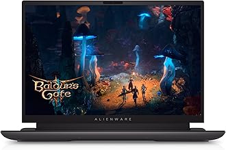 NewDell_Alien.Ware M18 R2 Gaming Laptop 18 inch QHD+165Hz 3ms Screen_Intel i9-14900HX 64GB RAM 2TB SSD Geforce RTX 4070 Graphics Backlit keyboard Thunderbolt 4 Wifi 7 Windows 11Home Dark Metallic Moon