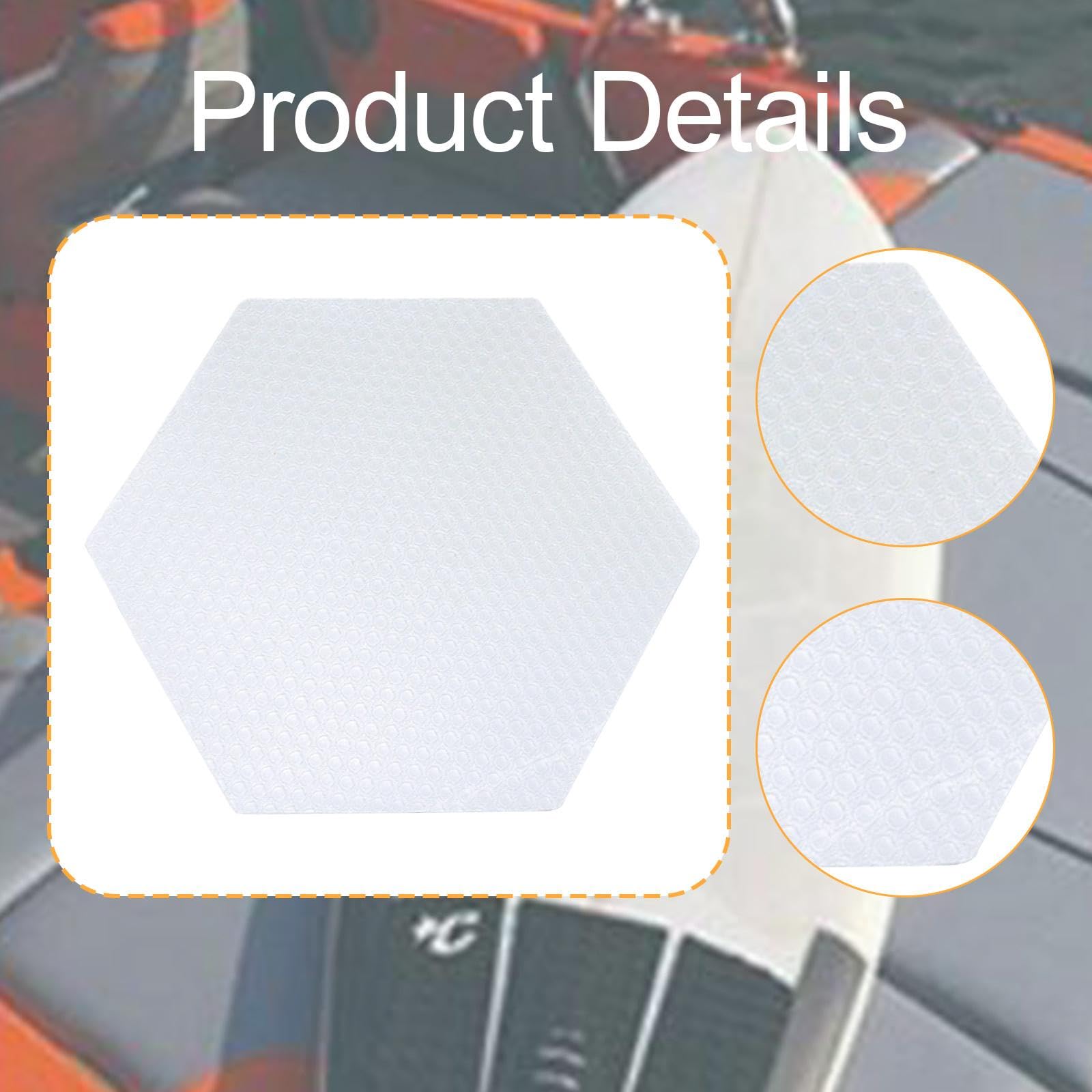 QSTDGVPW 20 Pieces Surfboard Clear Deck Grip Pad Deck Pads Surfing Padding Surf Traction Pad for Grip Surf Boards Kiteboards