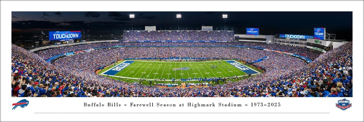 Buffalo Bills, Farewell Season at Highmark Stadium - Unframed Poster by Blakeway Panoramas