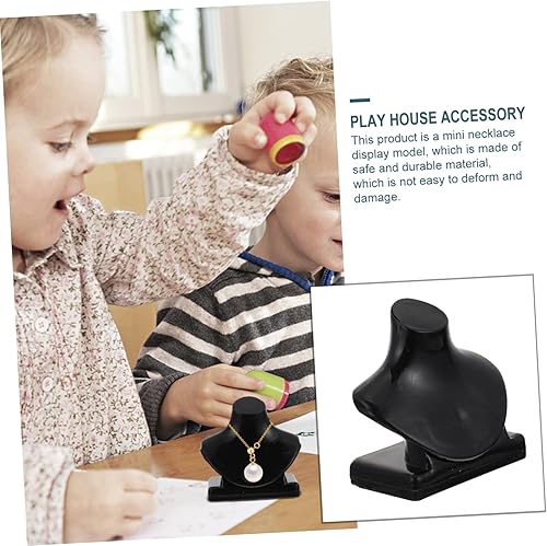 Miniatura 8 de Cabilock Mini soporte para collar para muñecas, 20 piezas, casa de juegos, modelos de collar en miniatura, accesorios de joyería