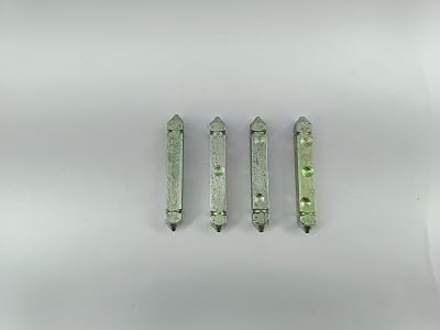 advancedestore - 4 Metal Dice - Dayakattai - Pachikalu - Pasa - Paasa -Traditional Dice - 4.5 cm Length Approx - (4 Piec