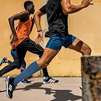 ACTINPUT Kompressziós Zokni 4 Pár Férfi Női Színes Sport Harisnya Futás Kerékpár Utazás Ápolók Csúszásmentes S-M 3