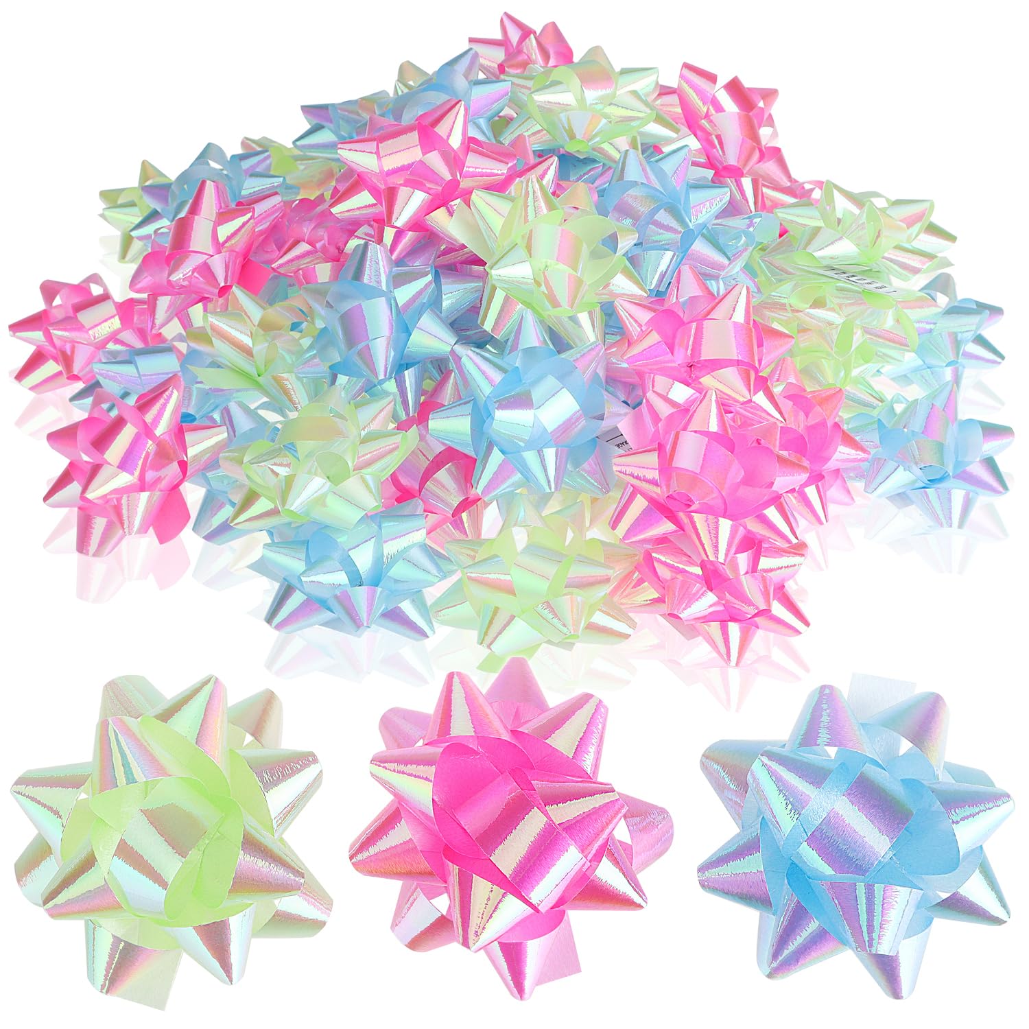 6 Fiocchi Regalo Autoadesivi Verde Muschio In Velluto – Natale, Compleanni, Matrimoni - 5
