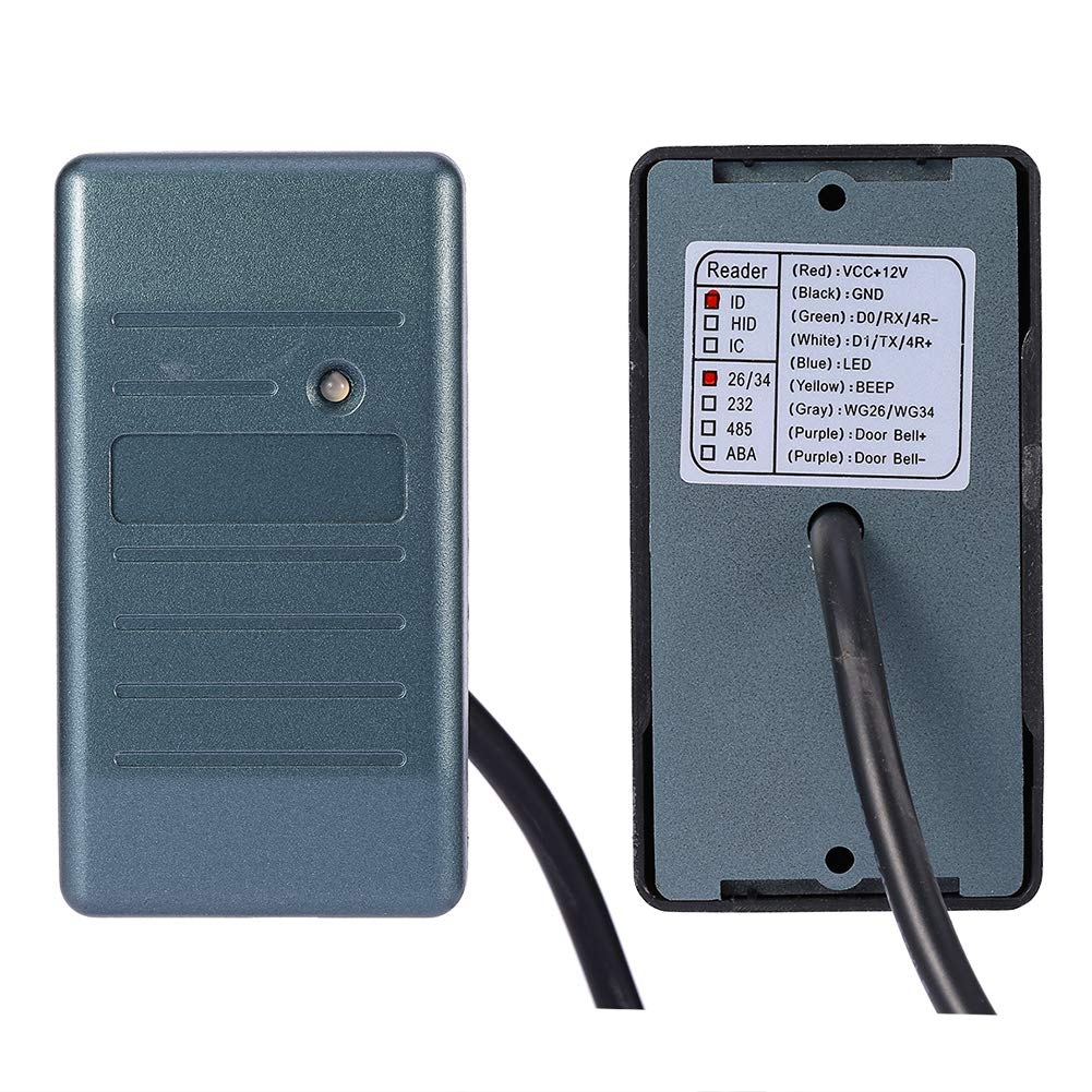 Lector impermeable de Control de acceso de la tarjeta de identificación RFID EM 125KHz Wiegand 26