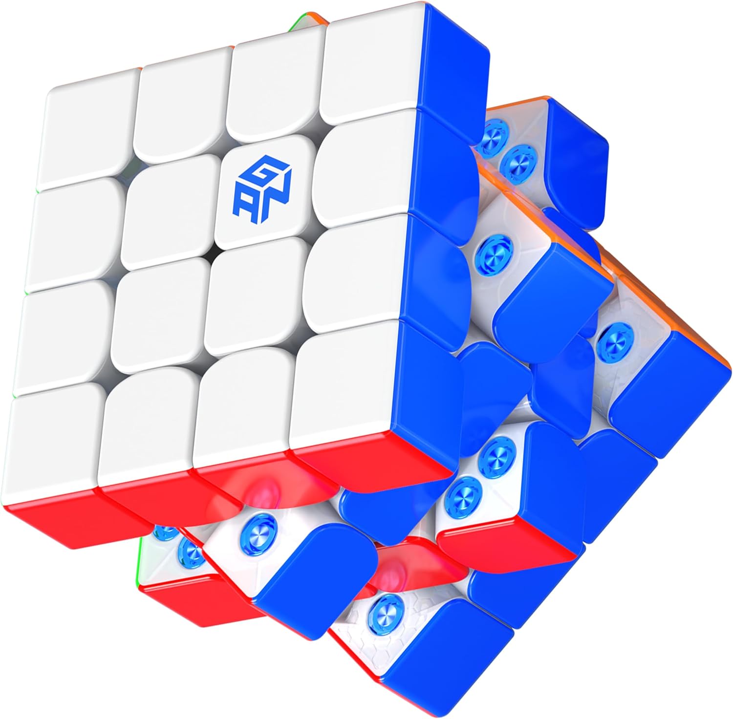 CuberShop GAN 460 M V2 SP Frosted, gan 4X4 Magnetic Speed Cube Stickerless, Upgraded 112 Magnets with Extra-Wide External Layers, 4 by 4 2025 Latest Flagship Lightweight Speed Cube (Matte Frosted)