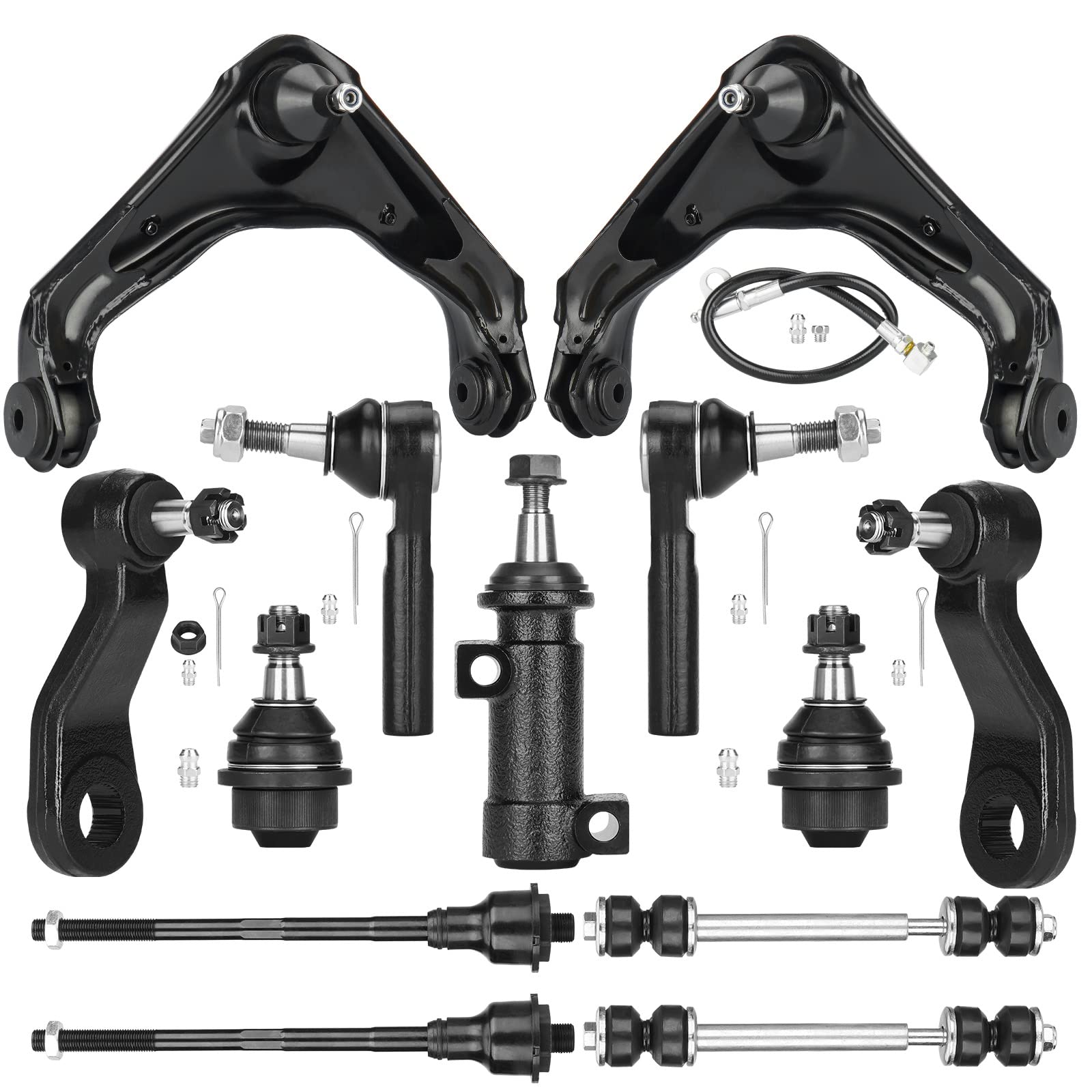 Youxmoto Front Upper Control Arms Suspension Kit for Chevrolet Silverado Suburban Avalanche GMC Sierra Yukon XL 2500 2001-2010, for Hummer H2 2003-2007-13 pcs