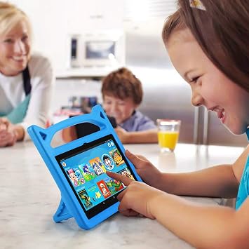 All New Fire HD 8 Tablet Case, Ubearkk Shock-Proof Kids Friendly Protective Back Cover Cases with Foldable Stand Holder Compatible with Fire HD 8 & HD 8 Plus Tablet(2020 Release 10th Generation)