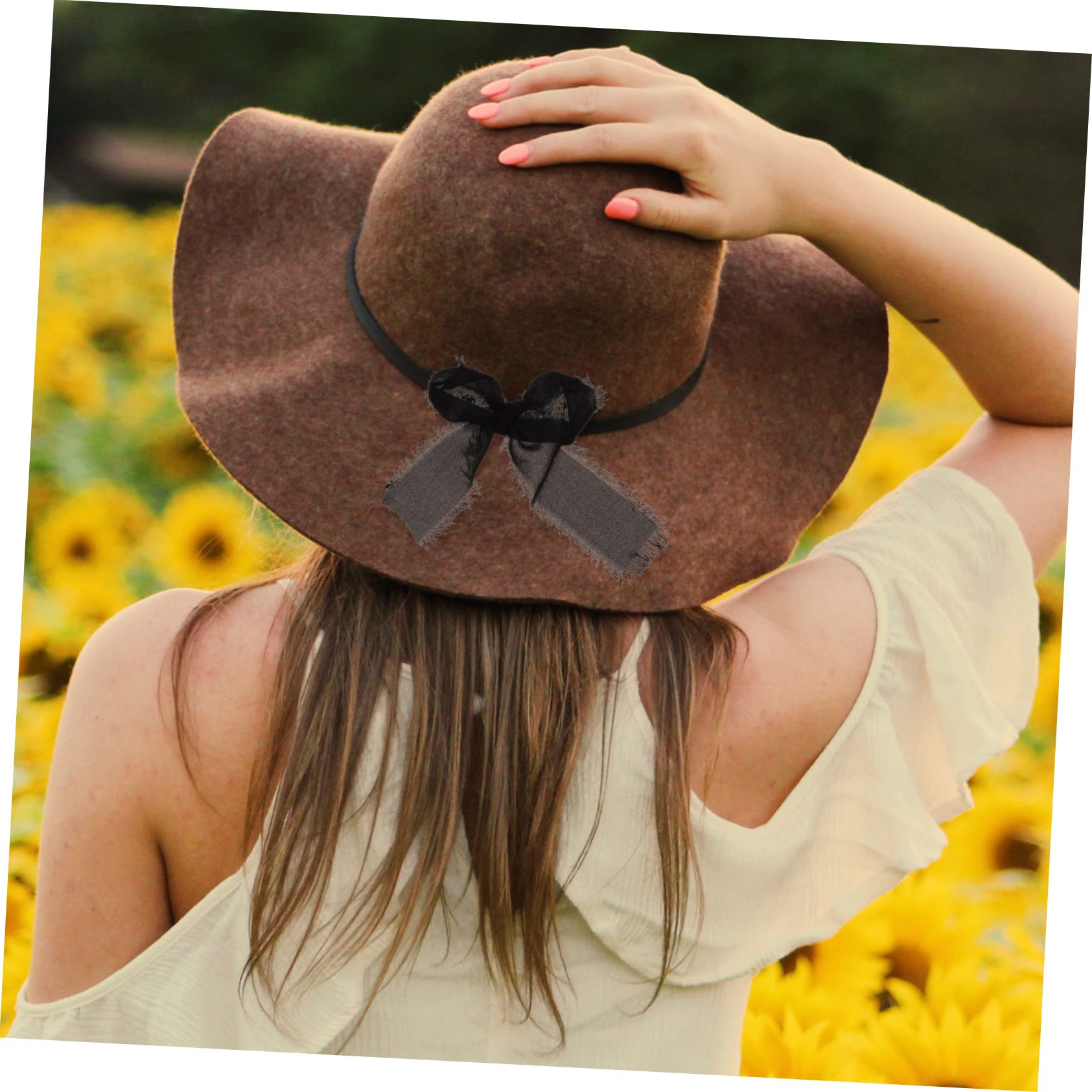 TEHAUX 7rolle Seidenband Farbige Fransen-chiffon-seidenbänder Seidenähnliche Bänder Diy-verpackungsbänder Geschenkverpackungsbänder Dekobänder Blumenstraußbänder