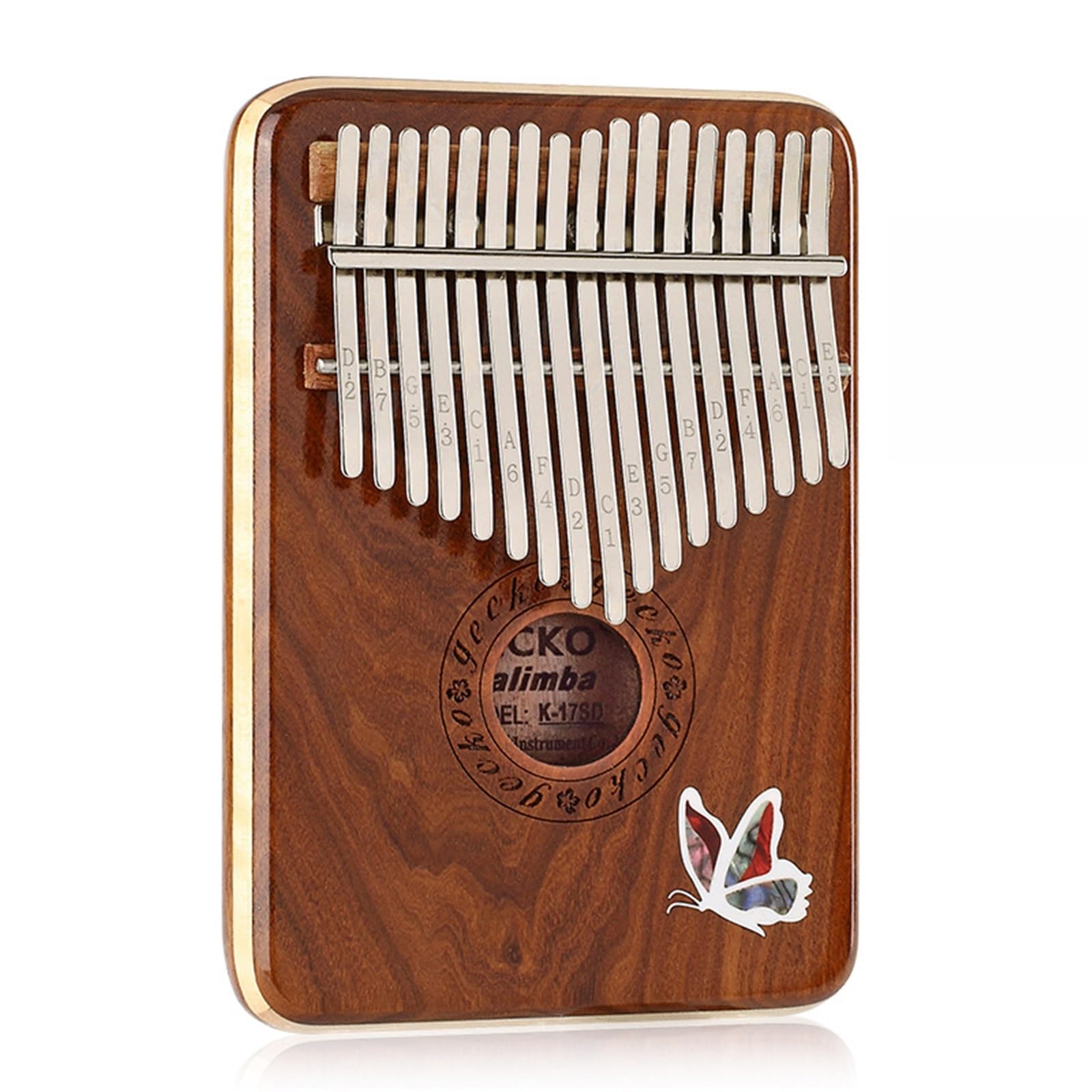 Kalimba For Beginners All-single Thumb Piano Sandalwood Kalimba 17-note Finger Piano Beginner Instrument With Accessories And Bag(Style 1)