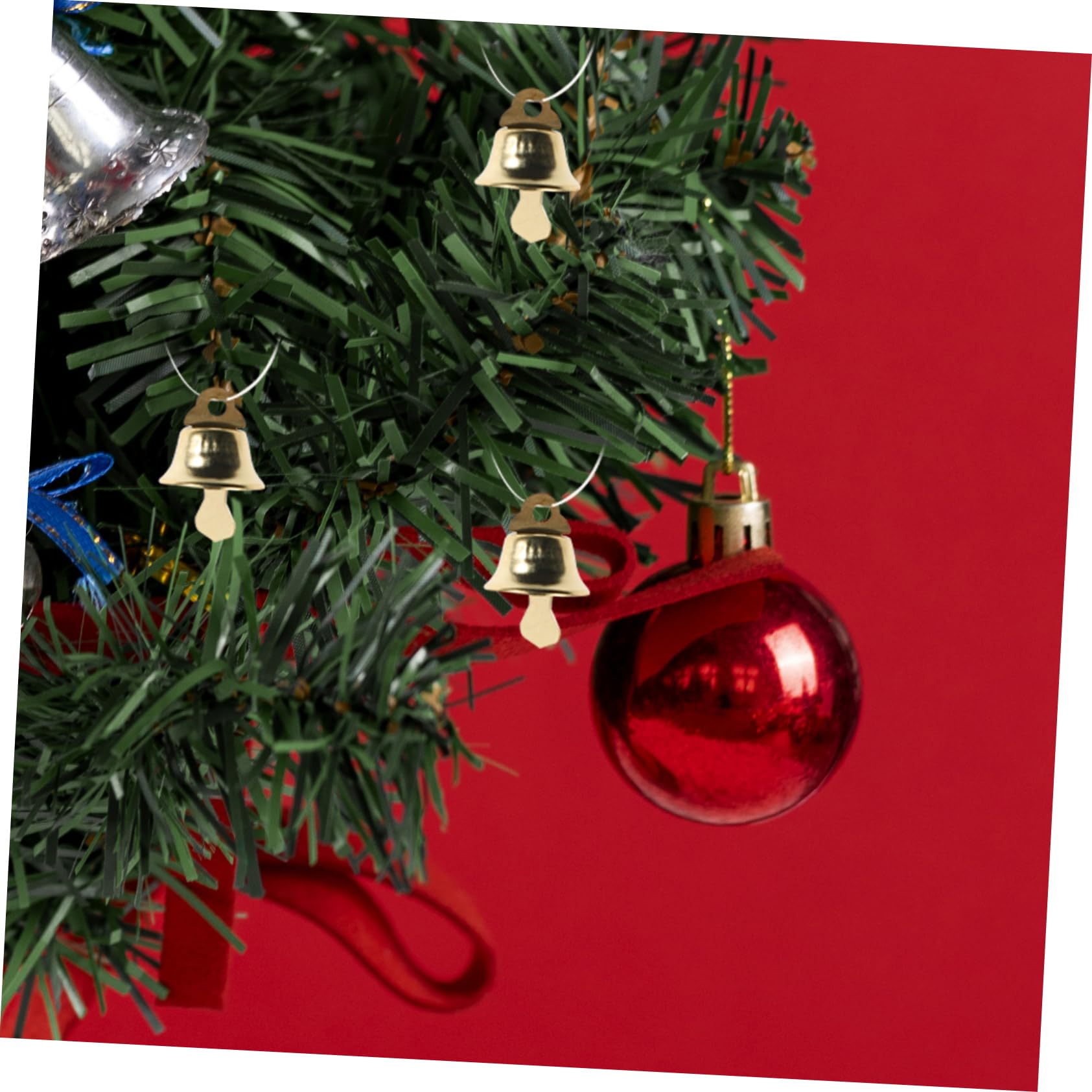 GLEAVI 120piezas Campanas Navideñas Doradas De Colgante De Bricolaje para Árboles De Navidad