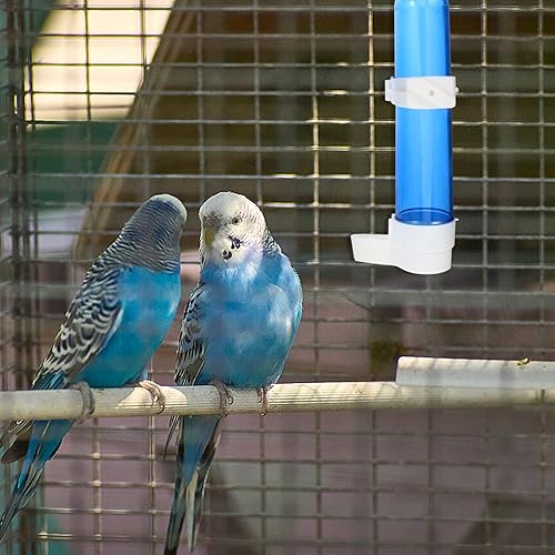 Miniatura 7 de Mipcase Adaptador de 8 uds. Herramienta de fuente de plástico Budgie para pinzones Beber Jaula de loro Bebedero Alimentador de pájaros Alimentador