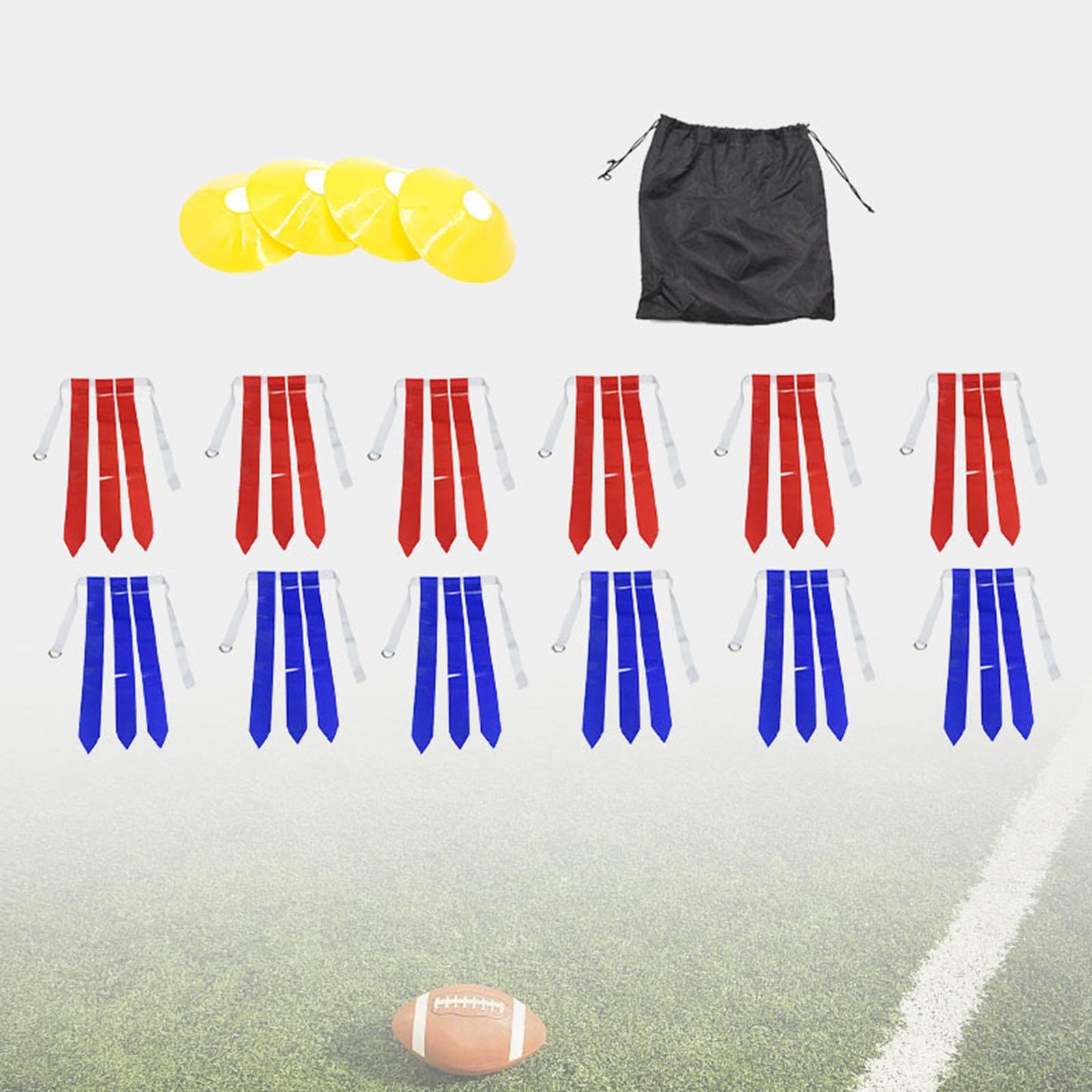 Amagogo Cinturones de fútbol con Bandera, cinturón con cordón Negro, cinturón con Bandera de Rugby, Bandera de Cintura para niños, Adultos, Jugadores, Juego