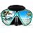 Snorkel Diving Mask Panoramic HD Swim Mask, Anti-Fog Scuba Diving Goggles,Tempered Glass Dive Mask Adult Youth Swim Goggles with Nose Cover for Diving, Snorkeling, Swimming (Black Green)
