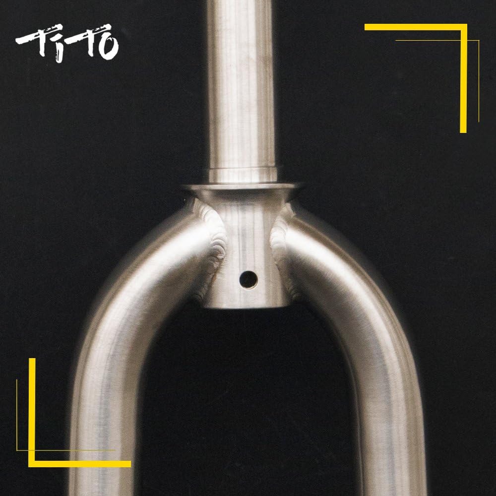 Gr.9 MTB Titanium Bike Front Fork Round Shoulder fronk Fork