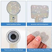 Vista 6 de Calcomanías brillantes de diamante para secador de pelo Laifen, diamante colorido, película protectora con cubierta de diamante