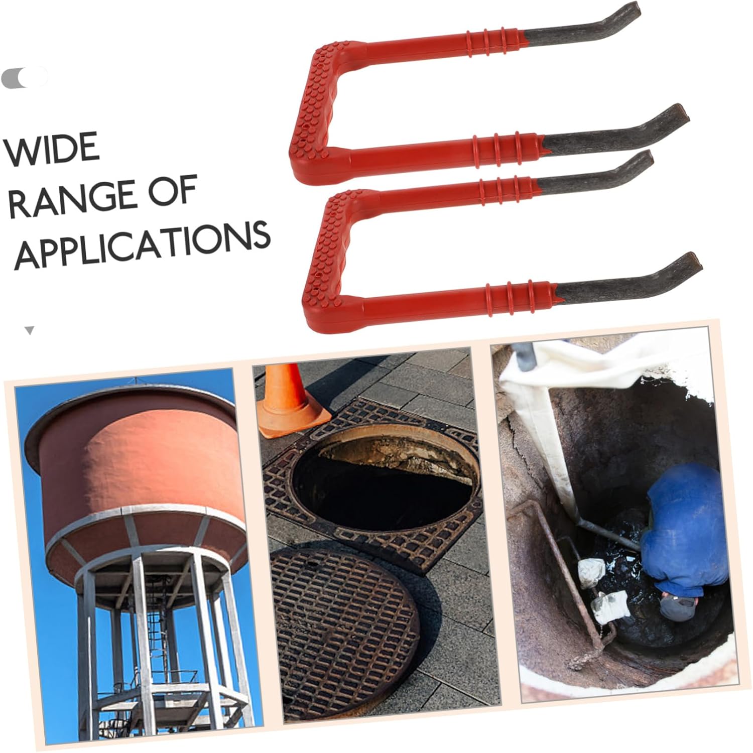 2pcs Heavy Duty Slide Mount Ladder Stand for Outdoor Use Sturdy Climbing Ladder for Wells Towers and Inspections Easy to Install Multi-use Materials