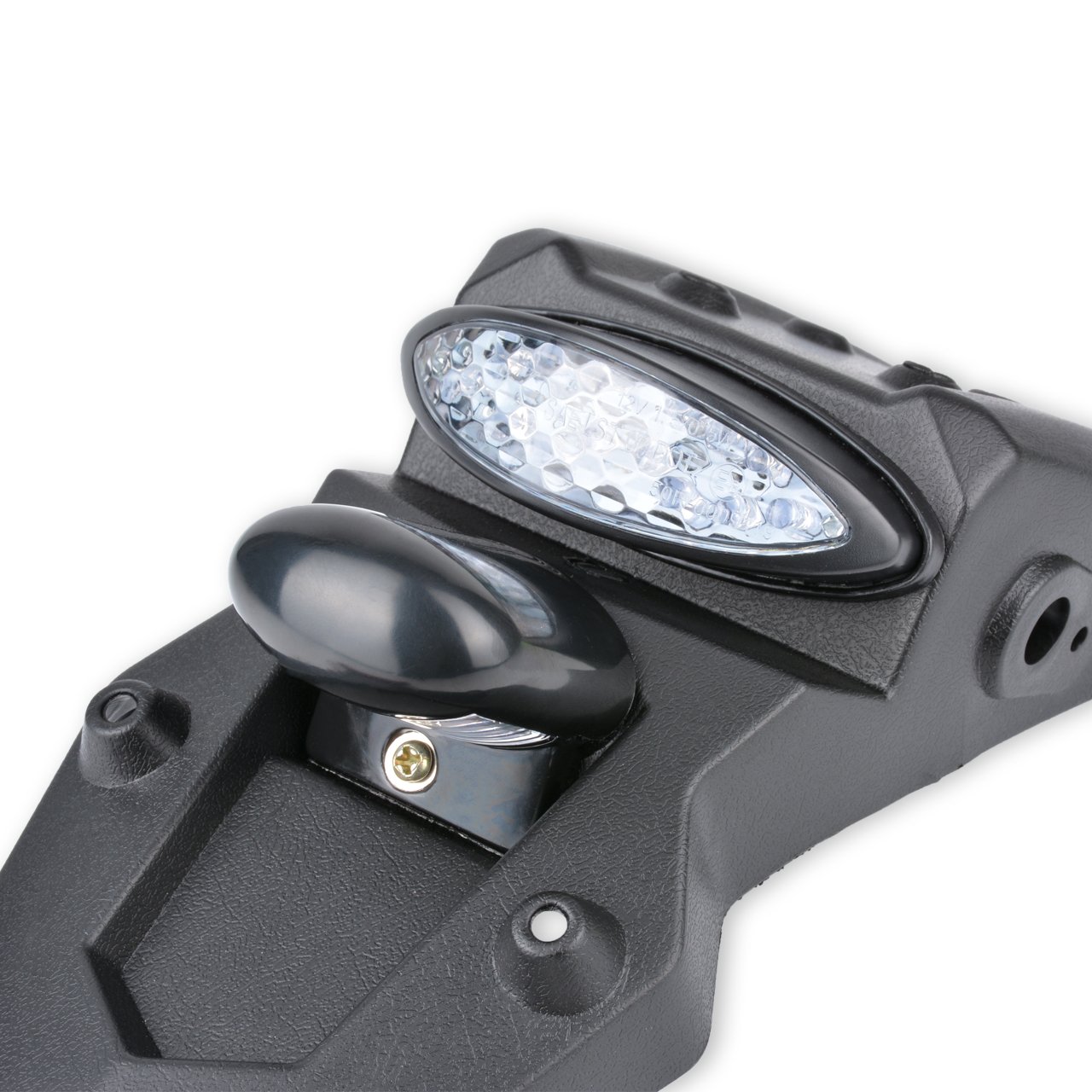 KaTur Garde-boue Feu Arrière LED Universel Moto - 12V - Coque Fumée - 360mm