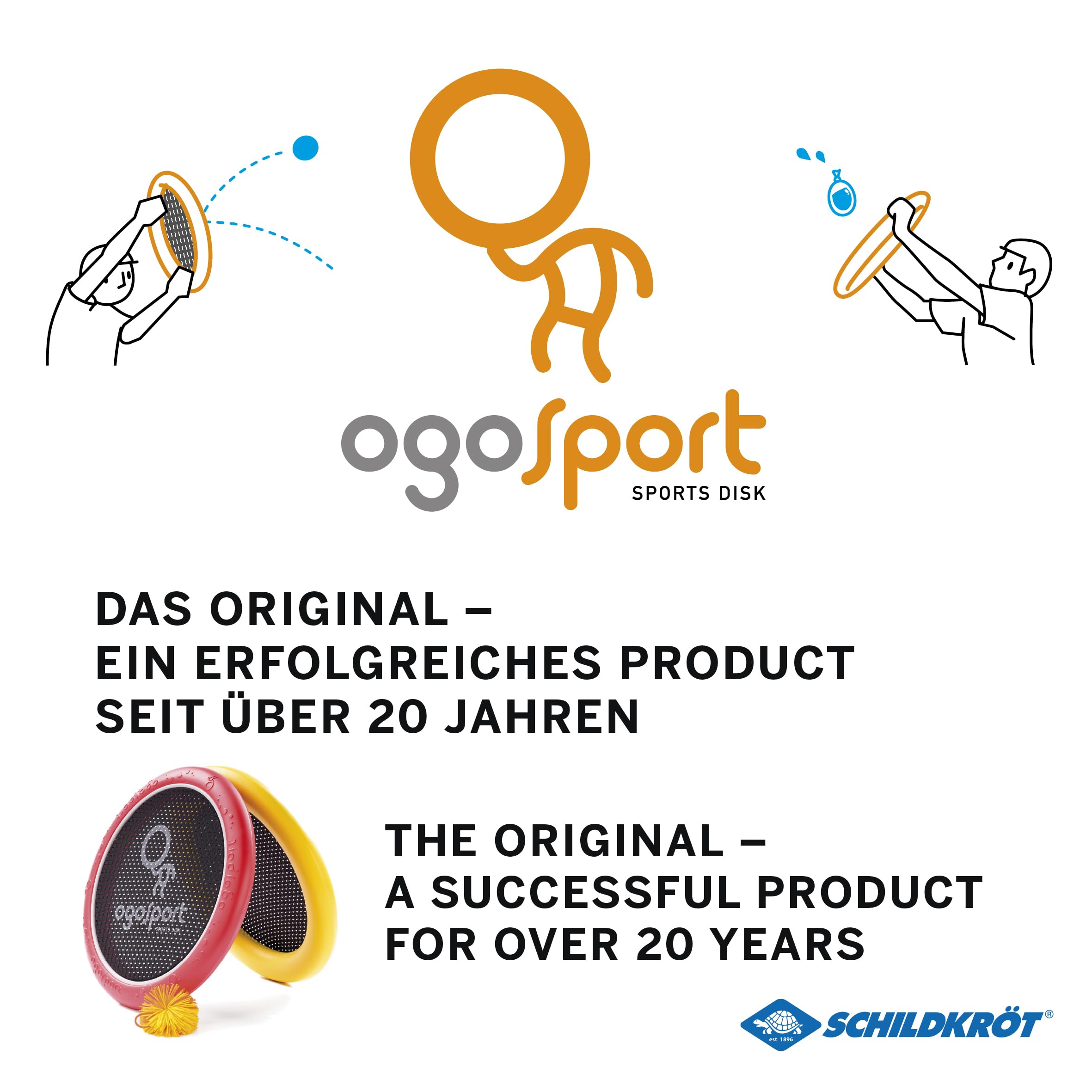 Schildkröt Ogo Sport Set, 2 Ogo Softdiscs Ø29cm, 1 Ball, Standardgrösse, der beliebte Spiel-Klassiker