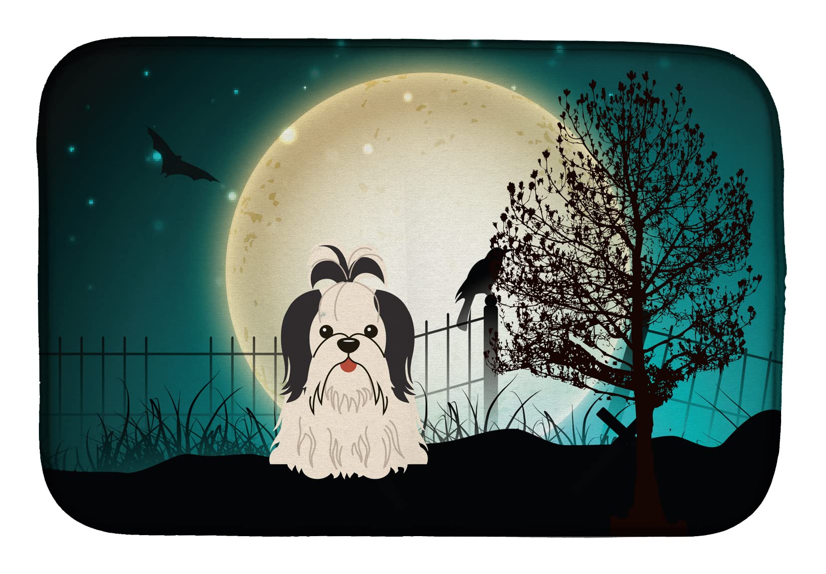 Tapis de séchage Shih Tzu Halloween 35x53cm Caroline's Treasures BB2278DDM