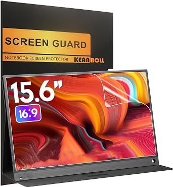 2 حزمة 15.6 "حامي شاشة متوافق مع ASUS ZenScreen / MNN / KYY / ARZOPA / ForHelp / InnoView / Lepow / Newsoul / QQH إلخ أخرى جميع الشاشات المحمولة مقاس 15.6 بوصة مع نسبة 169 Aspect ، Ultra Clear Anti Scratch