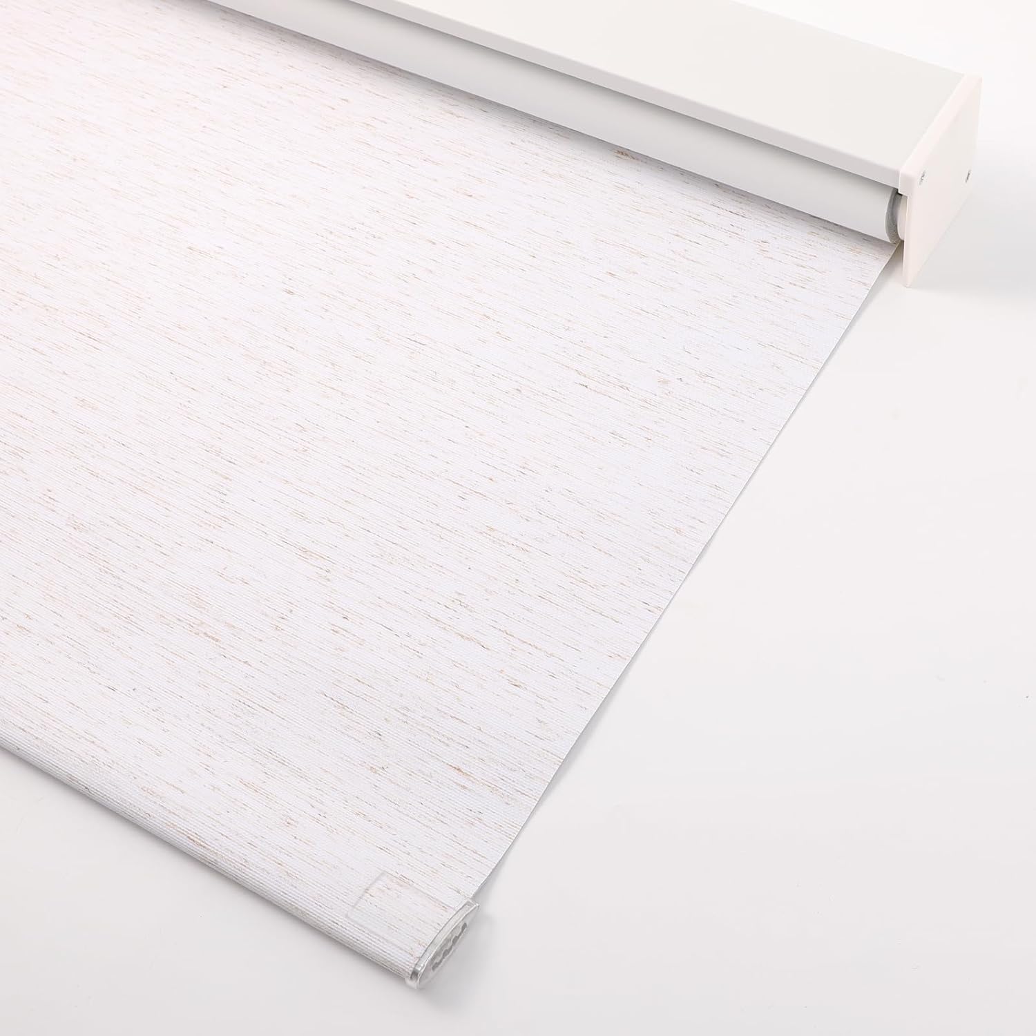 OCTO Cordless Blackout Roller Shades for Indoor Windows,Free-Stop Shade with Valance,Thermal Insulated Woven Fabric,UV Protection，Blinds for Home，Office，Easy to Install(72" H x 36" W, Linen)