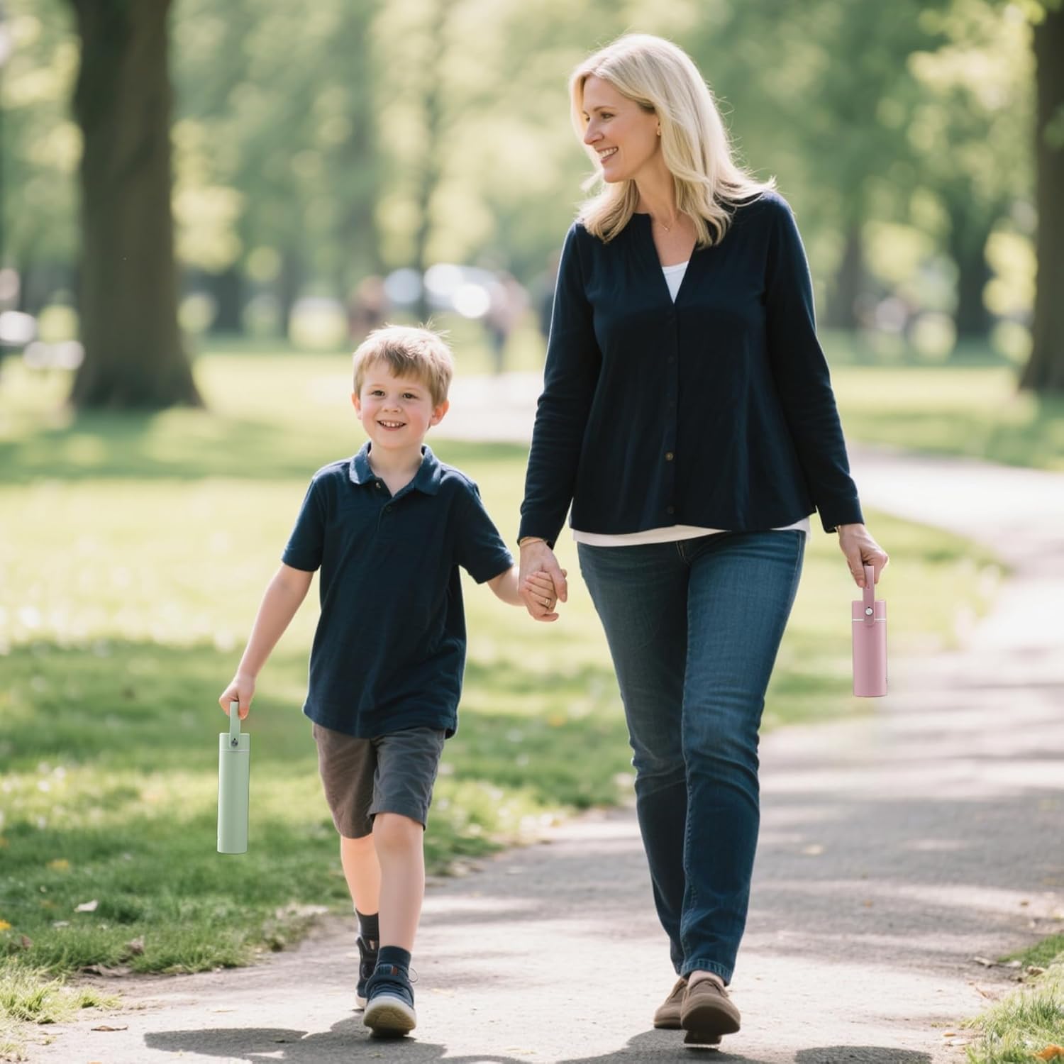 【Upgraded】 Ceramic Lined Small Insulated Water Bottle 10oz with Adjustable Silicone Handle–Small Flask for Hot & Cold Drinks, Ideal for Purse, Lunchbox...(Mint Chill) - Image 8