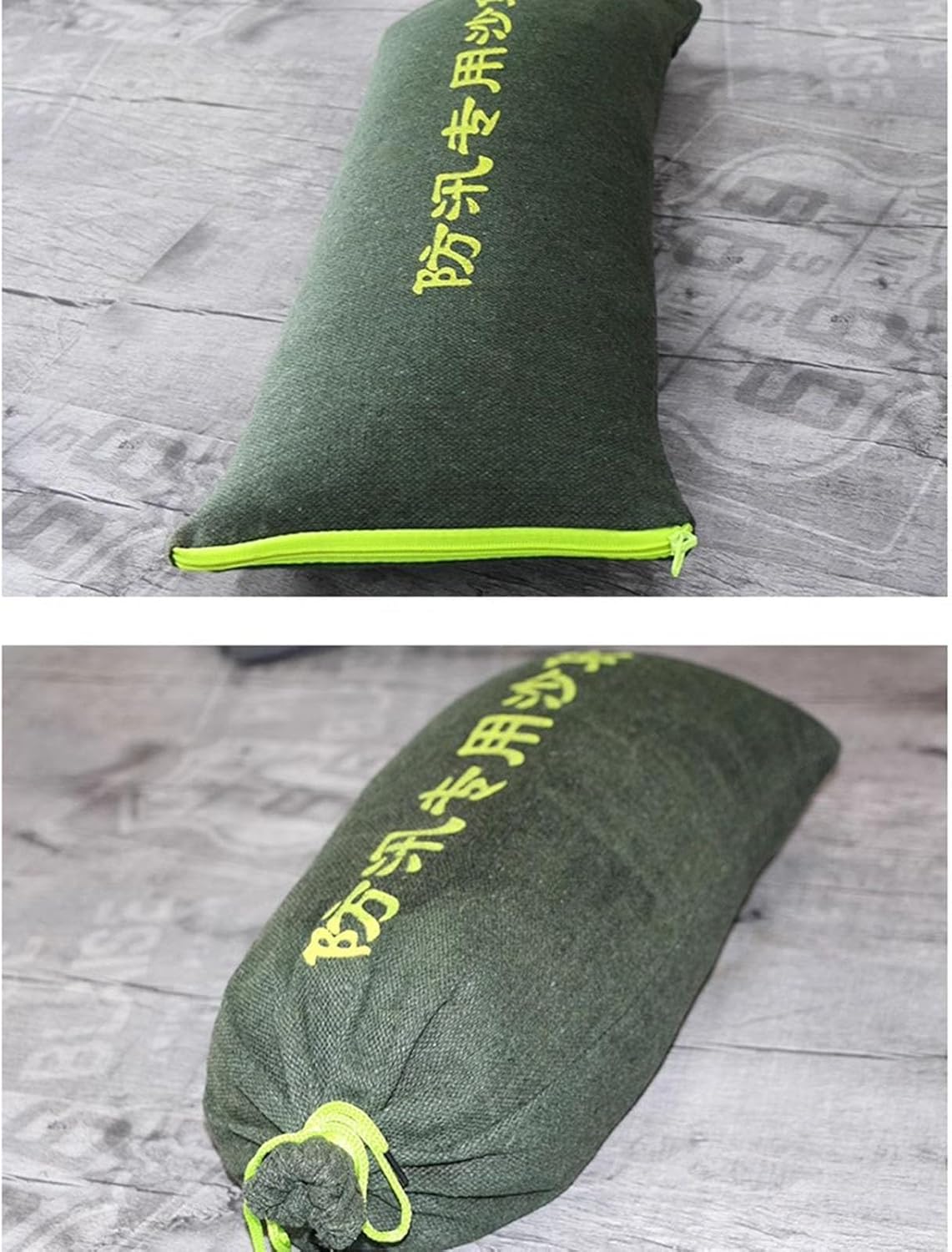 Flood Bags, Flood Water Barrier Sand Bags 10Pcs Thickened Canvas Flood Protection Sandbags Reusable Quick Flood Barrier