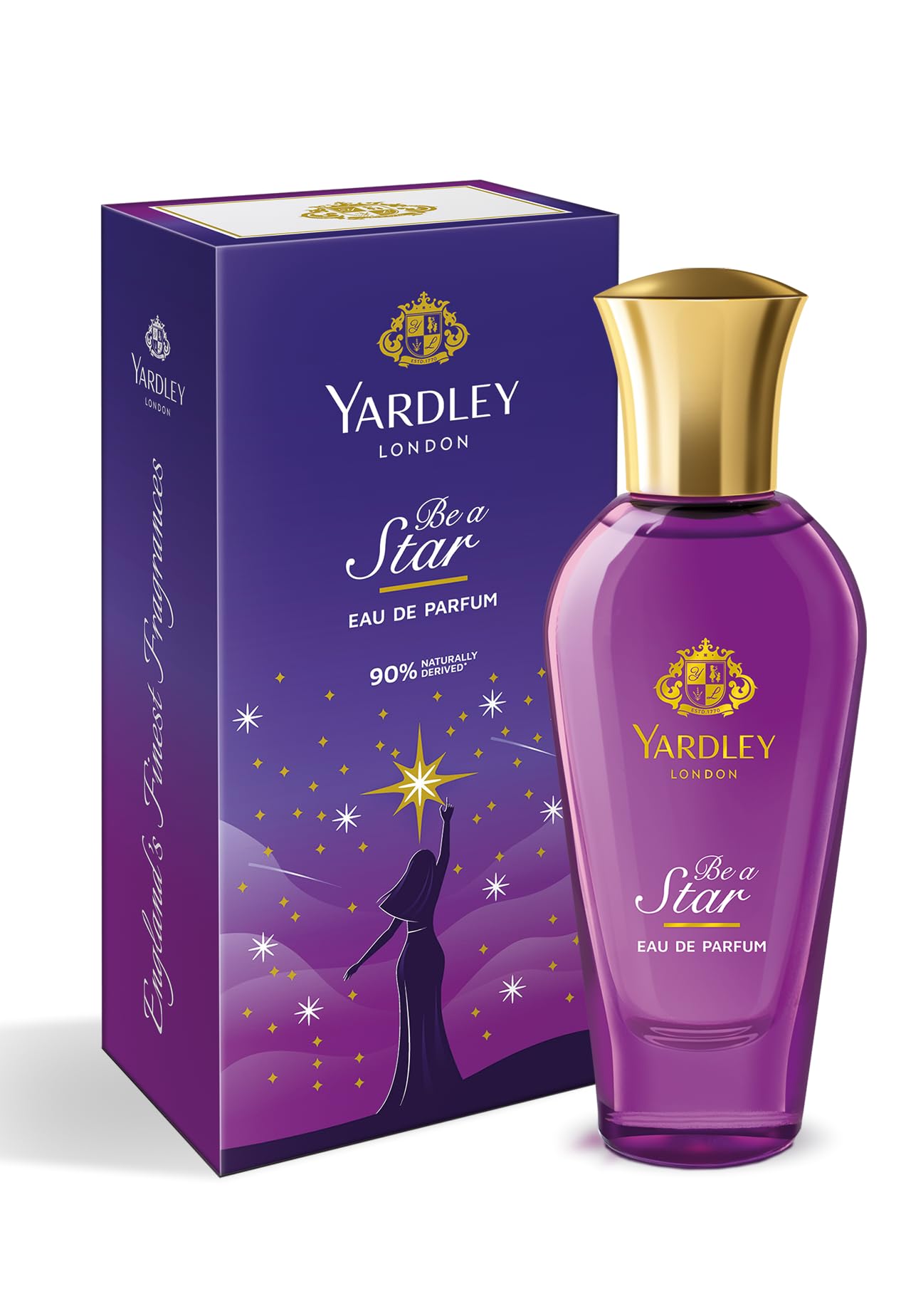 Yardley London Be A Star Eau de Parfum for Women, Long Lasting Fragrance, Floral Scent, Daily Wear Perfume Spray, Elegant & Feminine Scent for All Occasions, 30ml