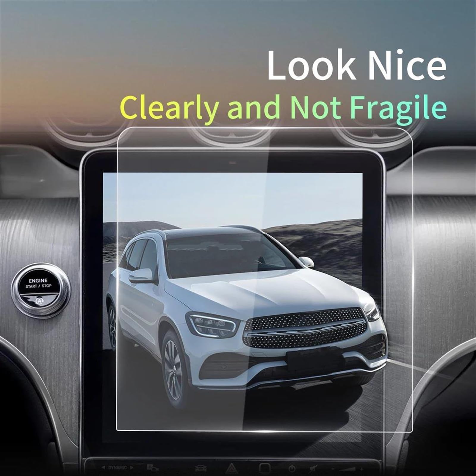 Ochraniacz ekranu ze szkła hartowanego Carplay do GLC 2023 wodoodporny