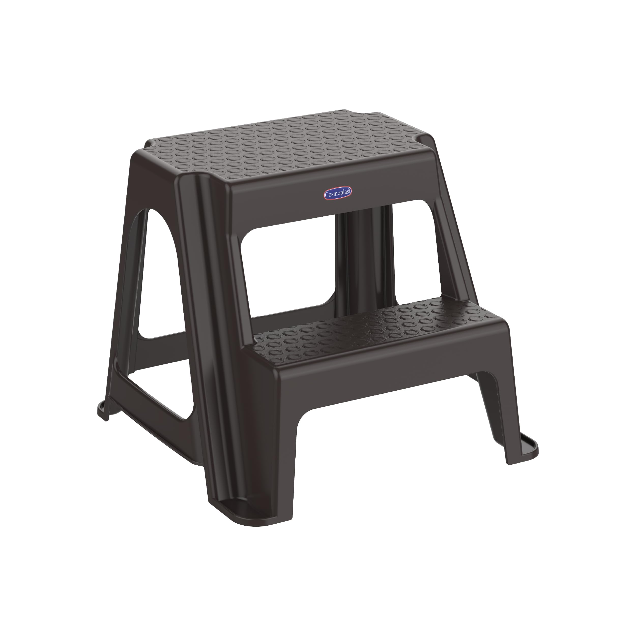 Cosmoplast Ladder Stool, Dark Brown