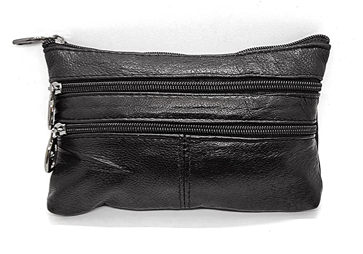 equilibriumLeather Oblong Keyring Purse (Black)