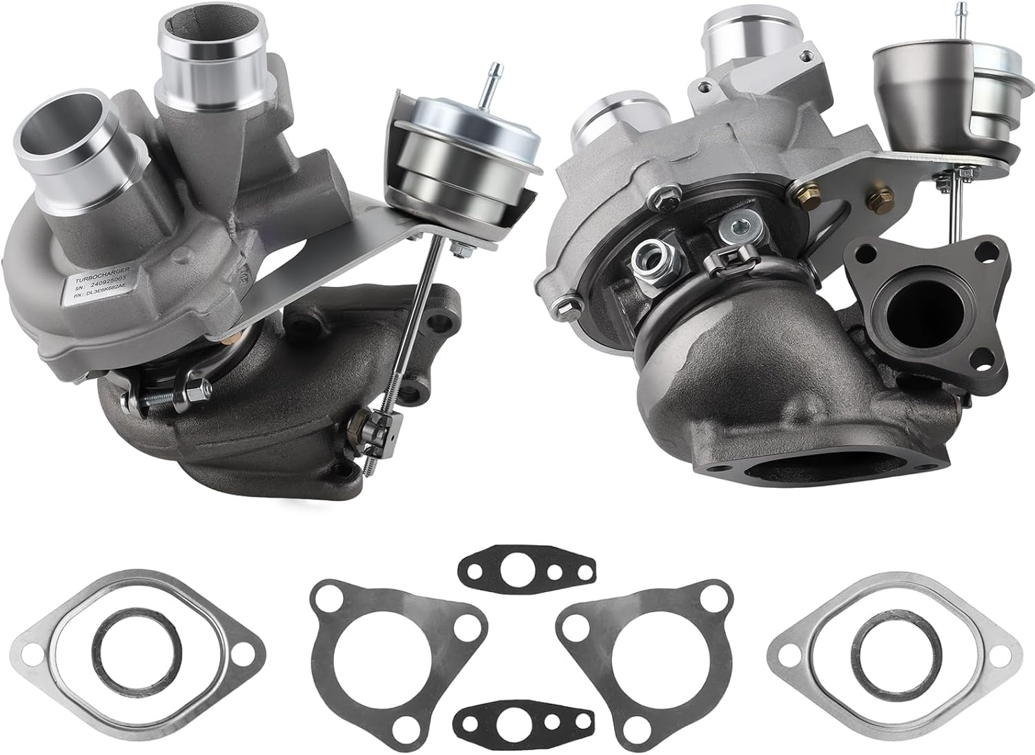 Turbo Turbocharger Left+Right Fits for 2015-2016 Ford Expedition, 2013-2016 F150 Pickup, 2015-2016 Transit 150, 2015-2016 Transit 250, Transit 350 | 53039880469+53039700470
