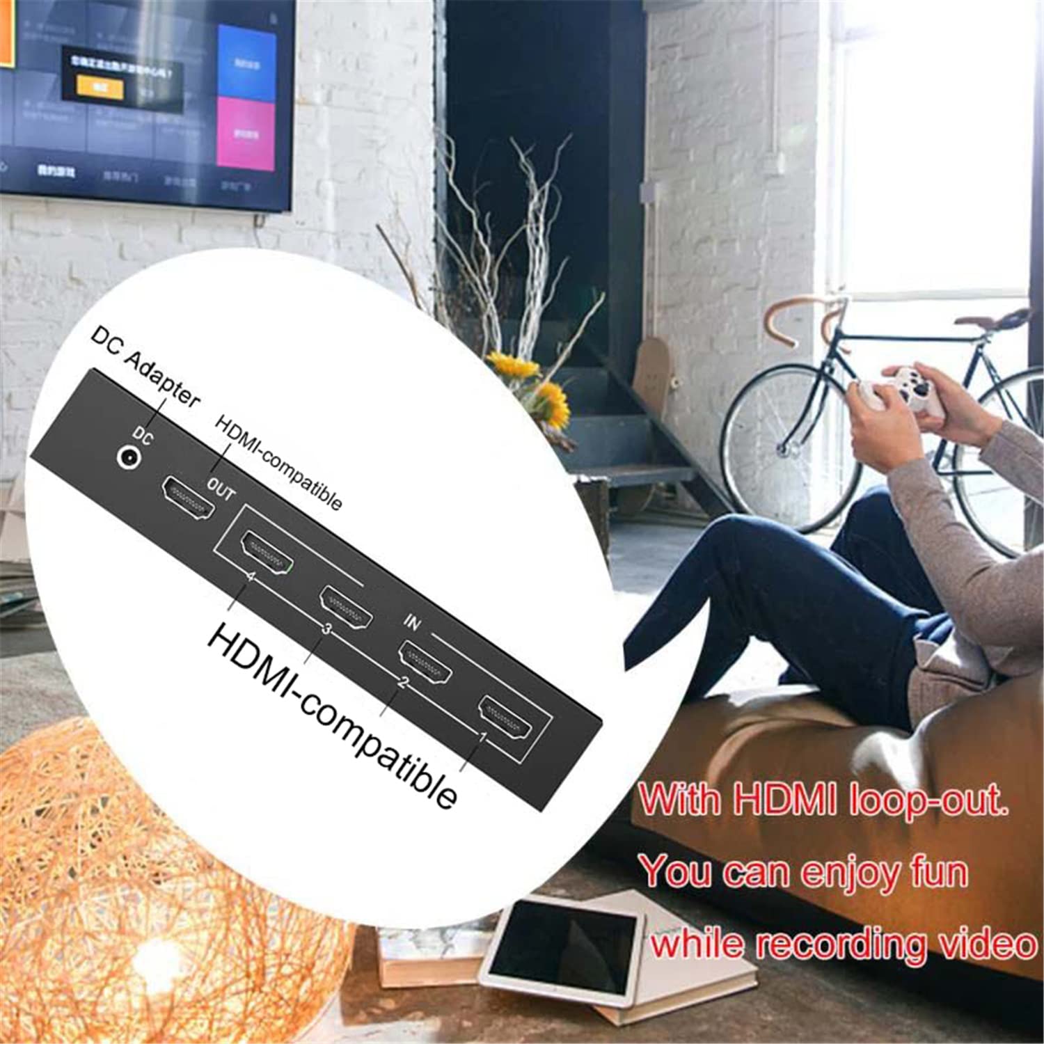 Scheda di acquisizione video 4 canali USB3.0 1080P 60fps Cattura 4 videocamere Multipli su OBS Live Streaming
