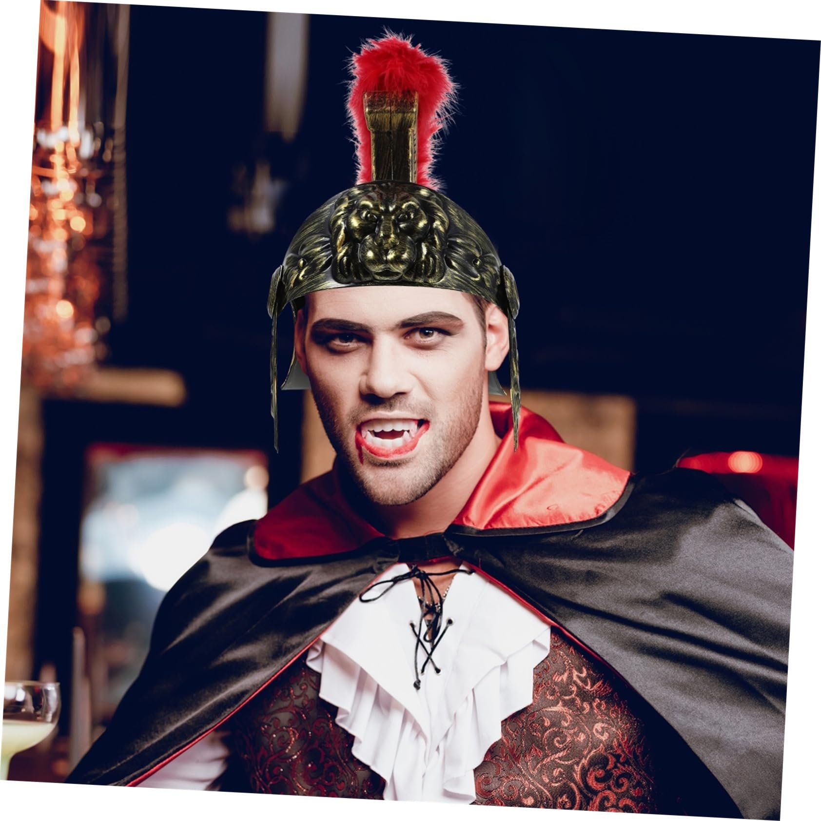 Abaodam Cappello Da Soldato Romano Da Uomo in Plastica Comodo Per Servizi Fotografici Di Halloween
