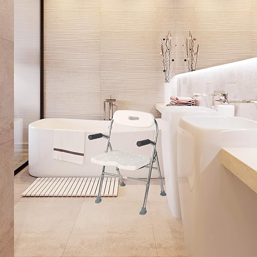 Miniatura 2 de Asiento de ducha médico, silla de ducha ajustable, asiento de baño portátil, silla de ducha, asiento para personas mayores, discapacitados,