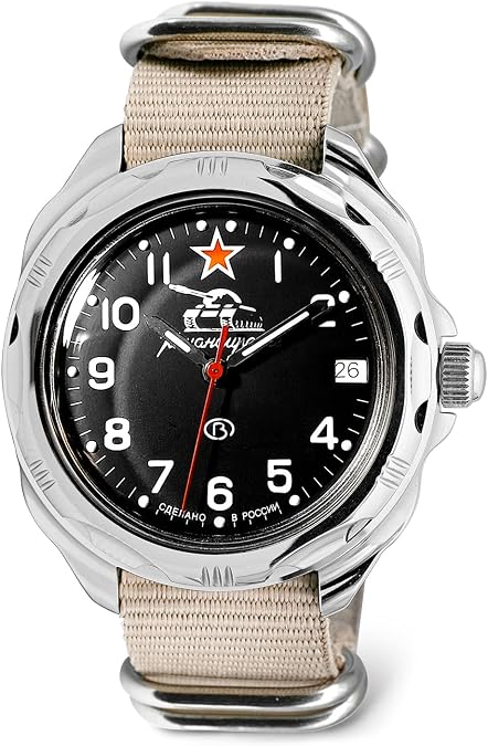 VOSTOK | Mens Komandirskie Tank Commander Russian Mechanical Military Watch | 306 Series