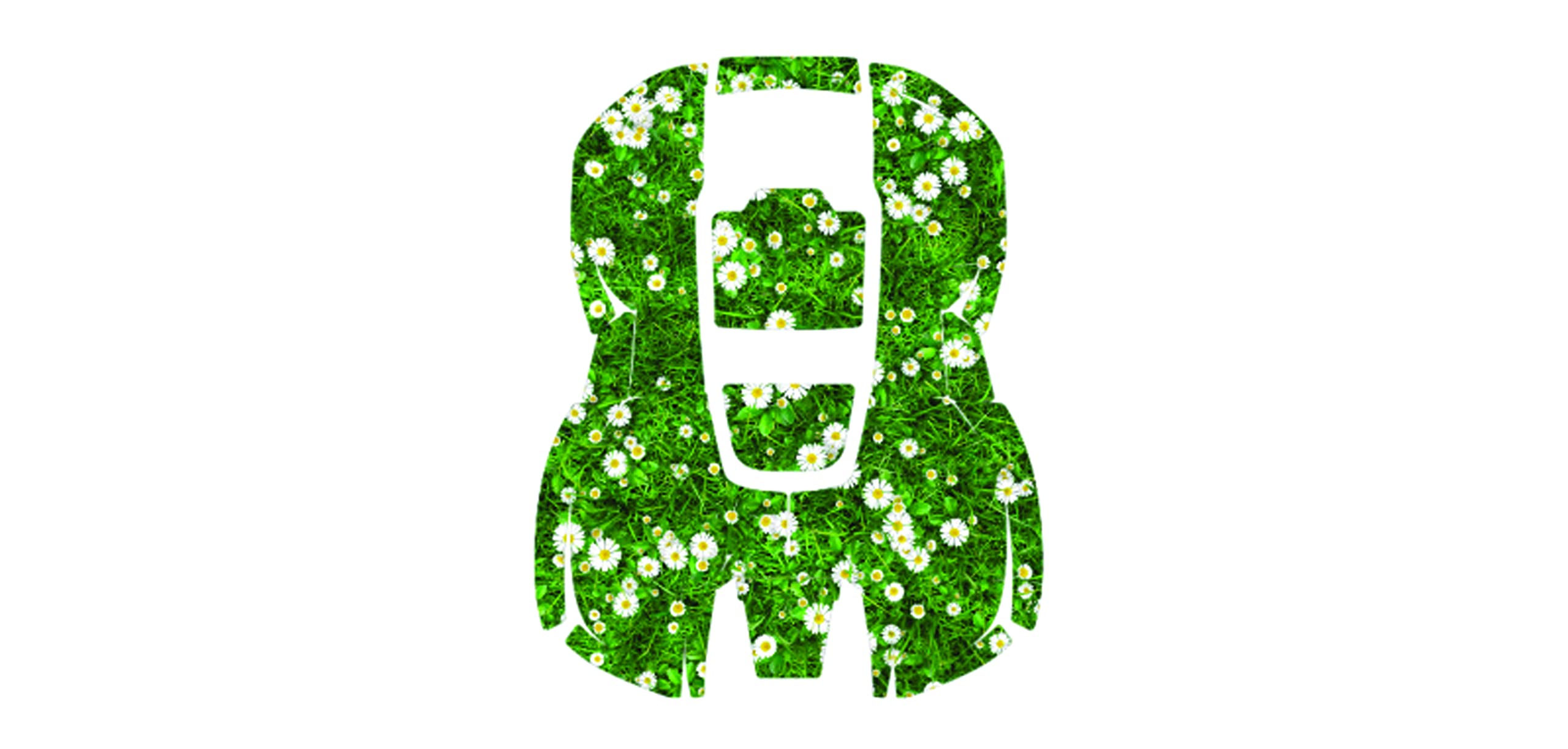 Husqvarna Zenoa - Kit de calcomanías para cortacésped robot S-FLOWER Flower Automower 305 Dress Up Sticker 599294701 verde