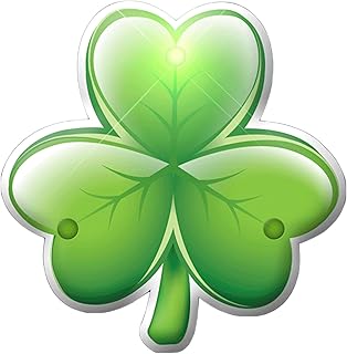 Luck of the Irish Shamrock Flashing Body Light Lapel Pins by Blinkee