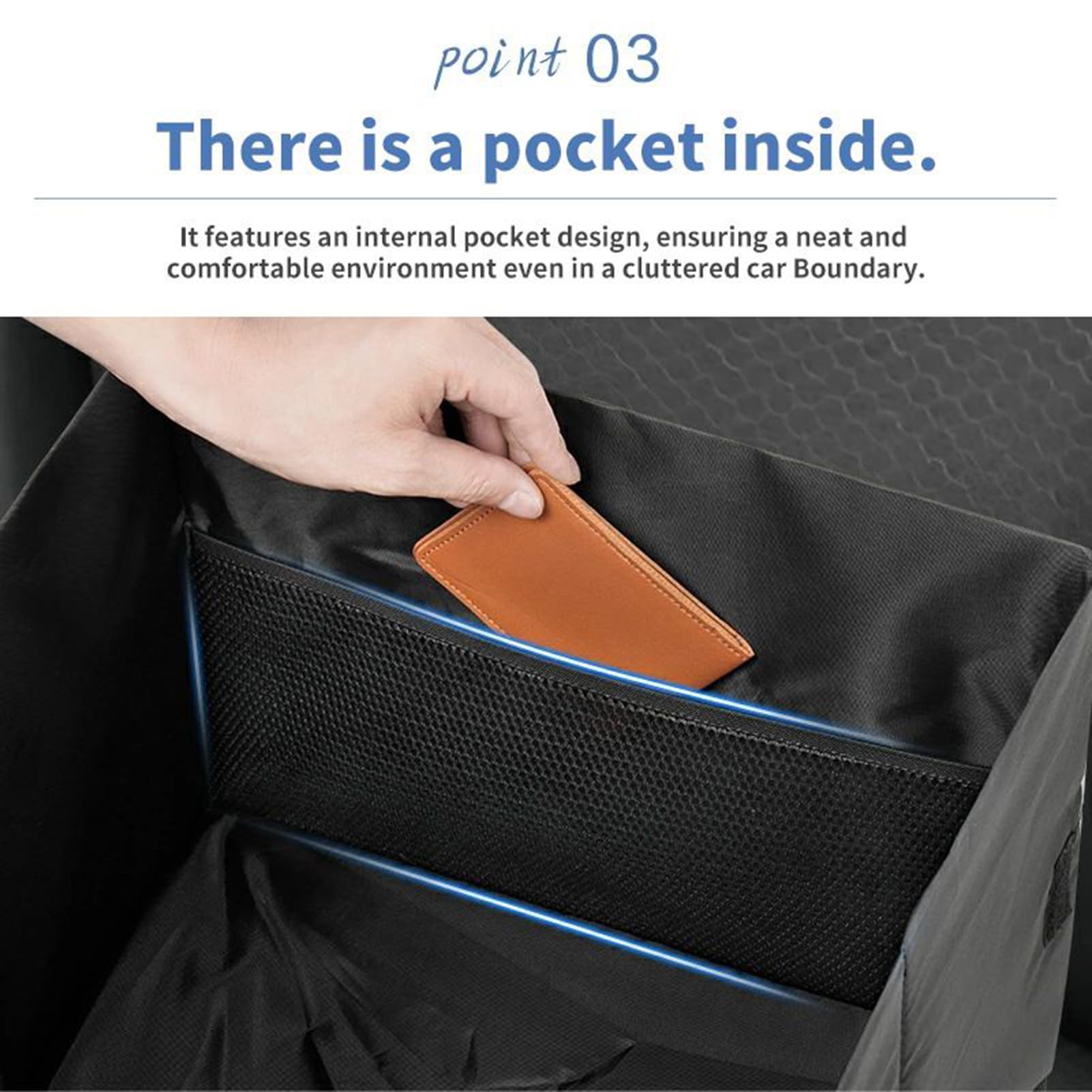 Organizer Bagagliaio Auto Contenitore Pieghevole 2 in 1 con Supporto