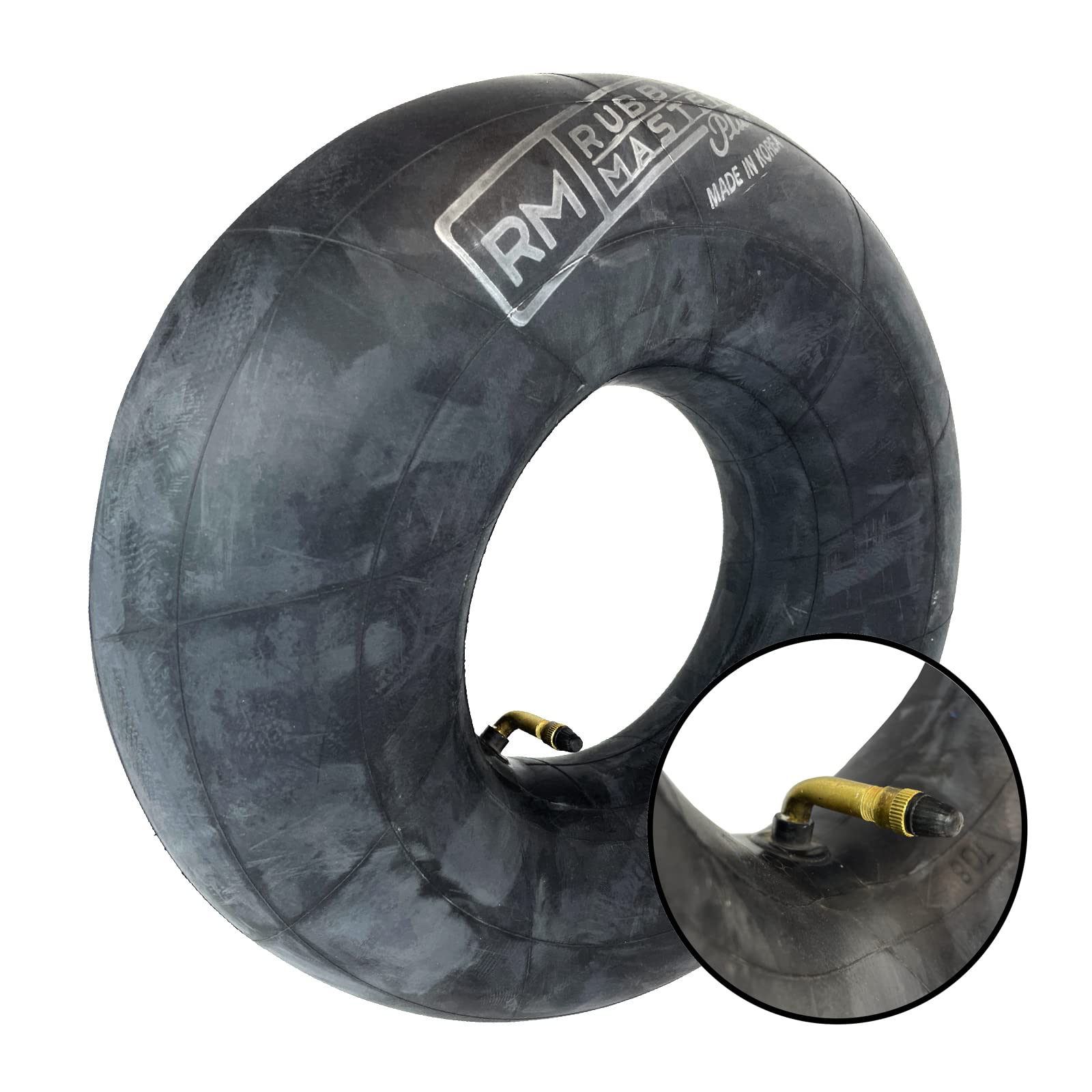 Rubber Master 5.30/4.50-6 Lawn Mower, Lawn Tractorand Small Cart Tire Inner Tube with a TR87 Bent Metal Valve Stem