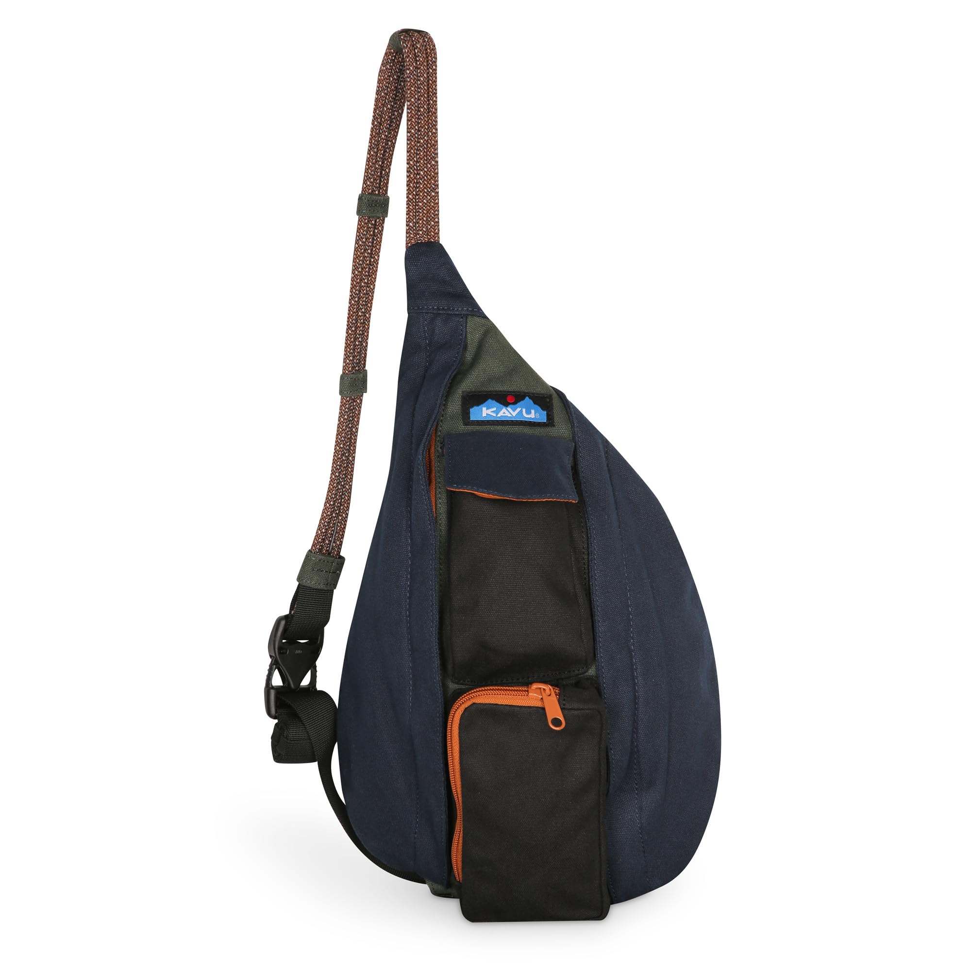 KAVU Mini Rope Bag, Cotton Canvas Crossbody Sling for Travel