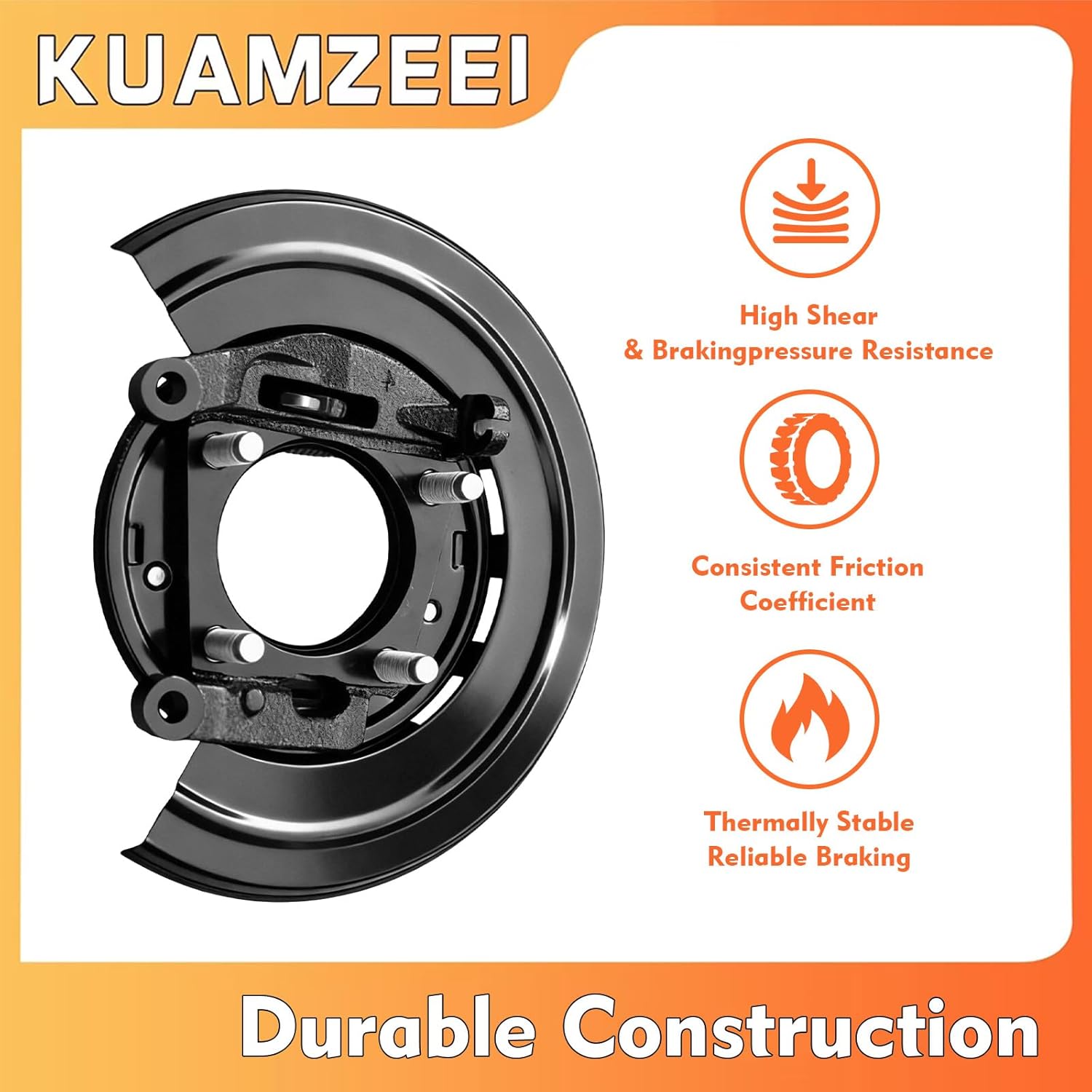 926-271 Rear Left Loaded Parking Brake Backing Plate Assembly Fits for F-250 1999 F-250 Super Duty 1999-2004 F-350 Super Duty 1999-2004,for Ford Excursion 2000-2005 Replaces YC3Z2210CA