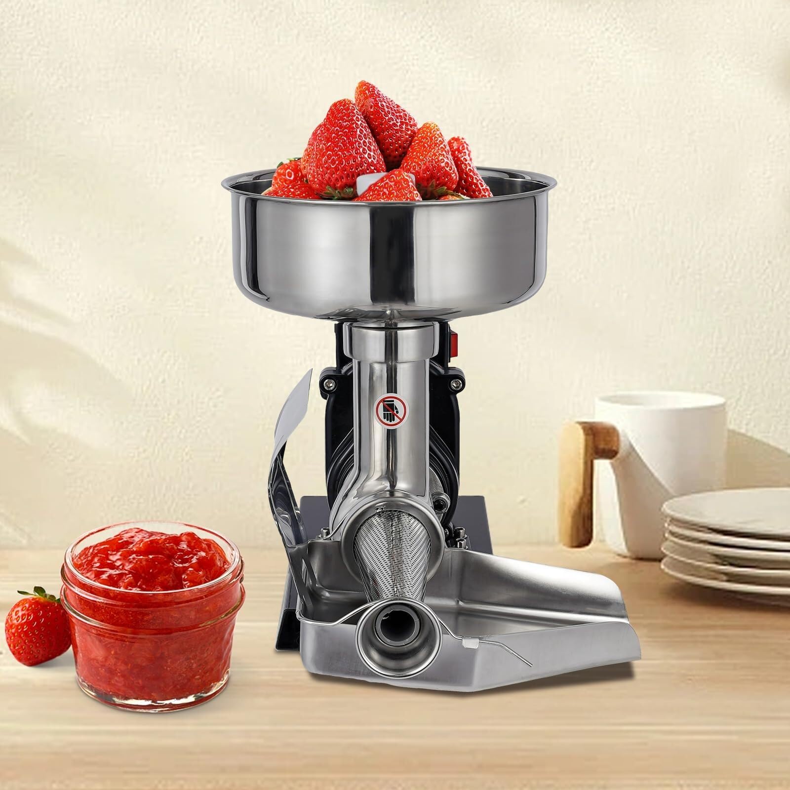 450W Tomatensauce Maker 304 Edelstahl Elektrische Tomaten Sieb Maschine Obst & Gemüse Sieb
