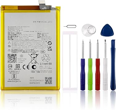 Replacement Battery QF50 Compatible with Motorola Moto G04/G24/G34 with Tools