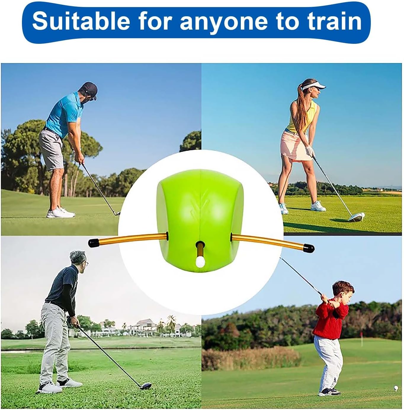 Golf Swing Trainer, Golf Training Aid, Smart Ball for Swing Correction, Hand Position & Posture Improvement, Portable Golf Practice Tool for Beginners & Experienced Golfers