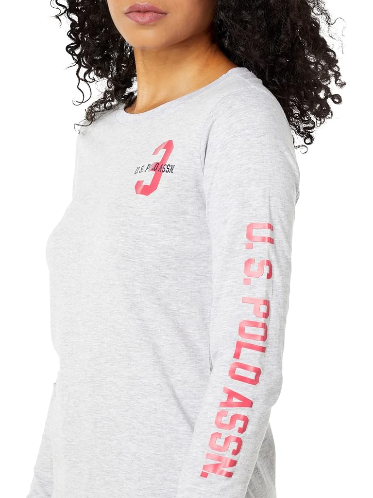 U.S. POLO ASSN. Long Sleeve Crew Neck Graphic Sleeve Tee Shirt