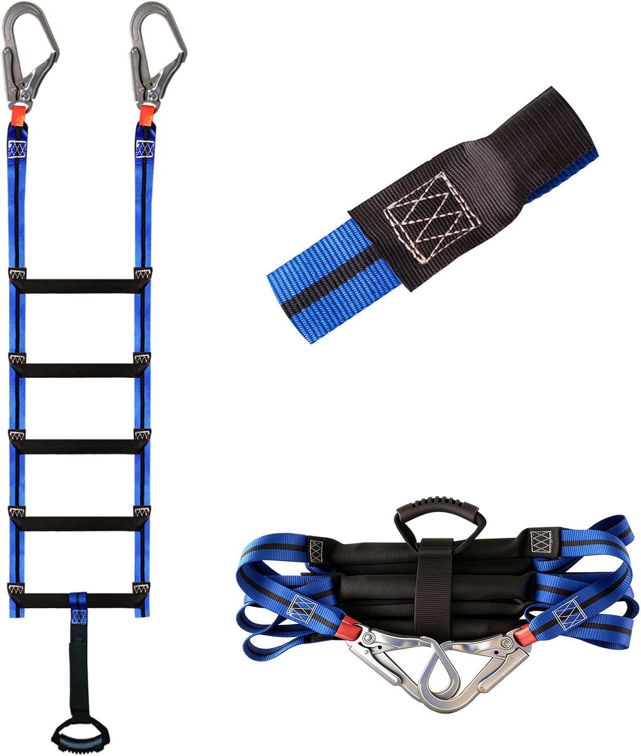 Boat Ladder with 2 Heavy Duty Hooks,5 Step Boat Ladder for Outboards - Portable Removable Ladders for Fishing Boat,Swim Boarding,Dock Boarding