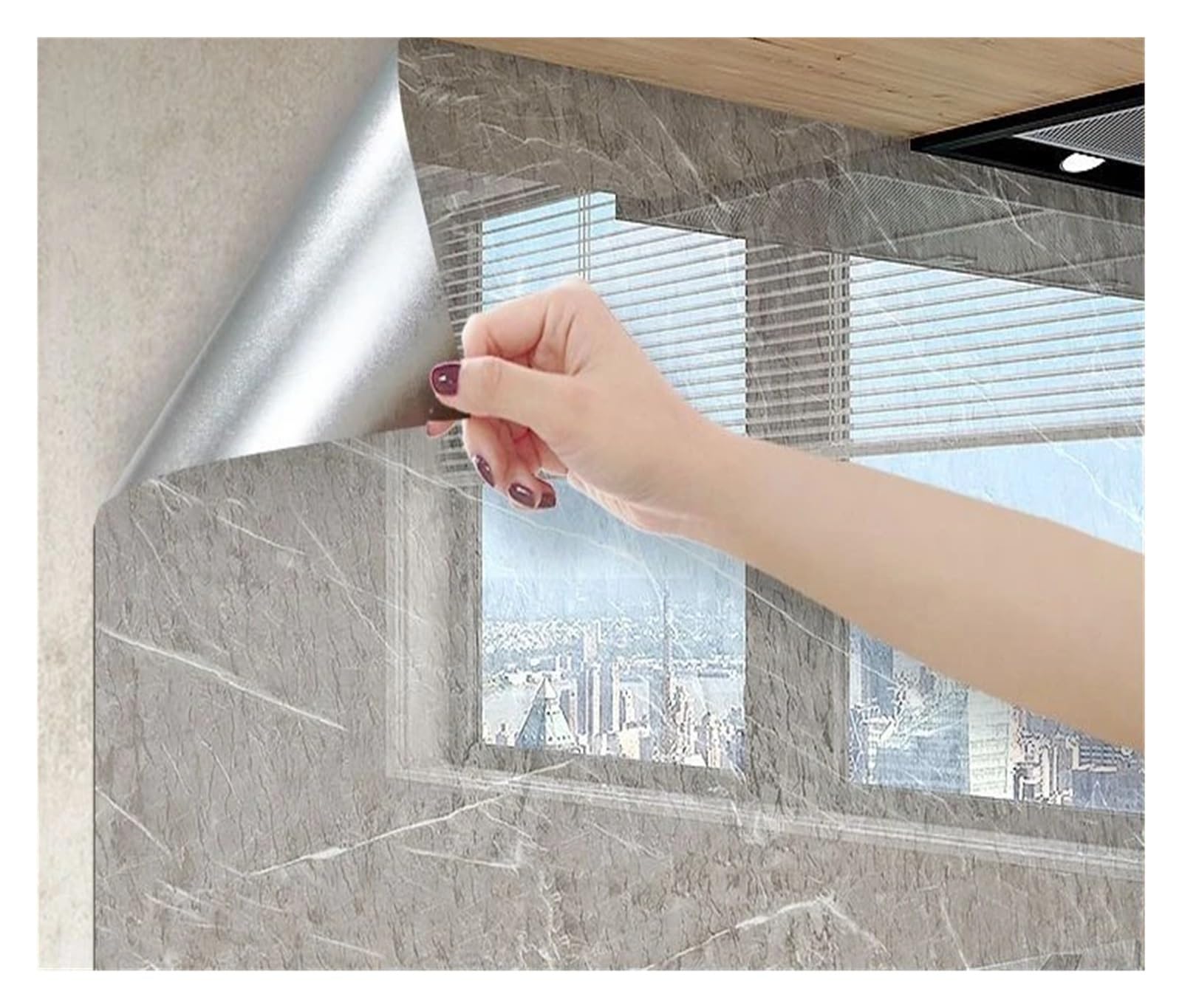 Aywtiun F-28 Oil Proof Waterproof Contact Paper Marble Self Adhesive Wallpaper For Kitchen Wall Stickers Waterproof Oil Proof Peel And Stick For Kitchen Worktop Fridge Splashback(,20M X 60Cm)