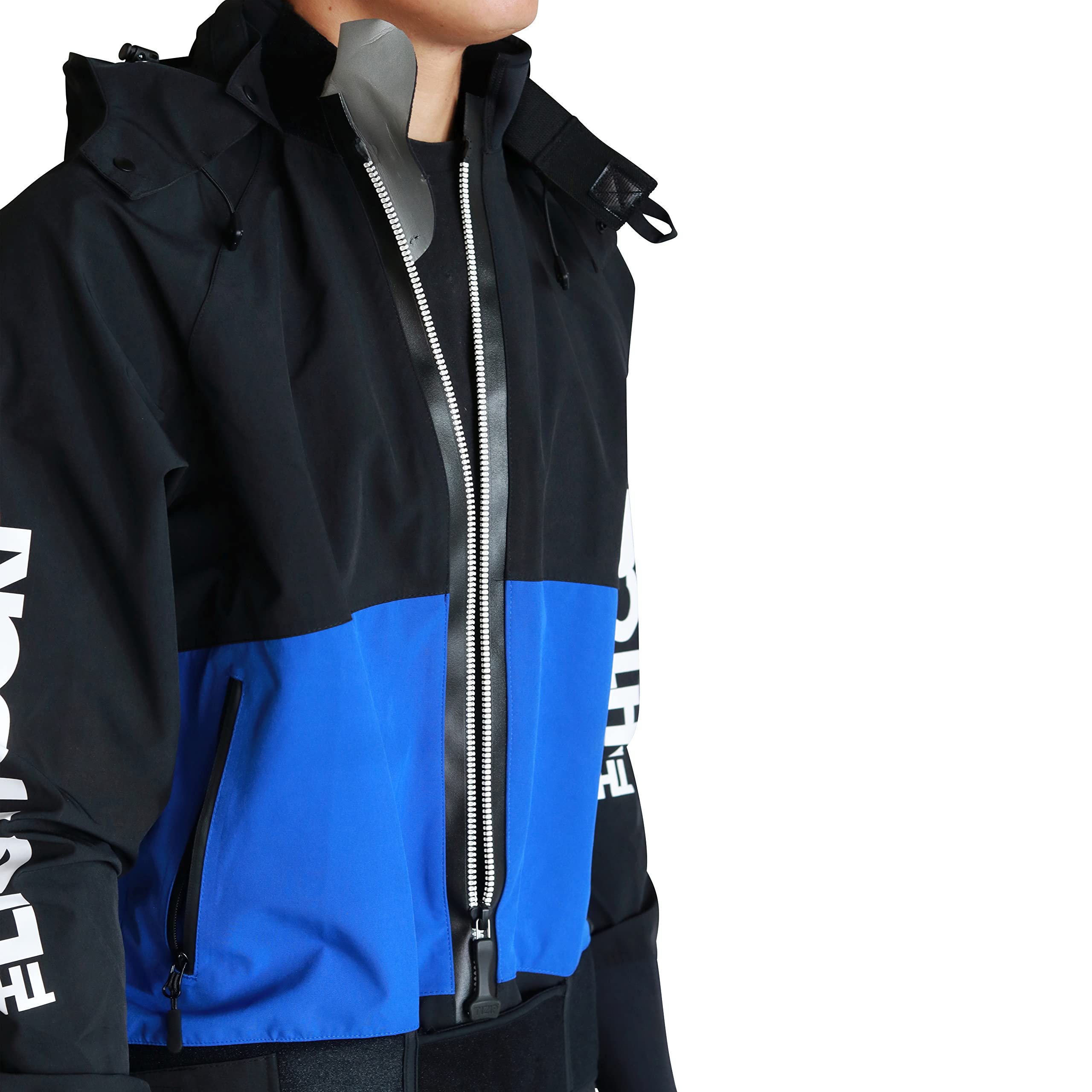Unisex – Erwachsene Drysuit Lightboardcorp, Black/Blue, L